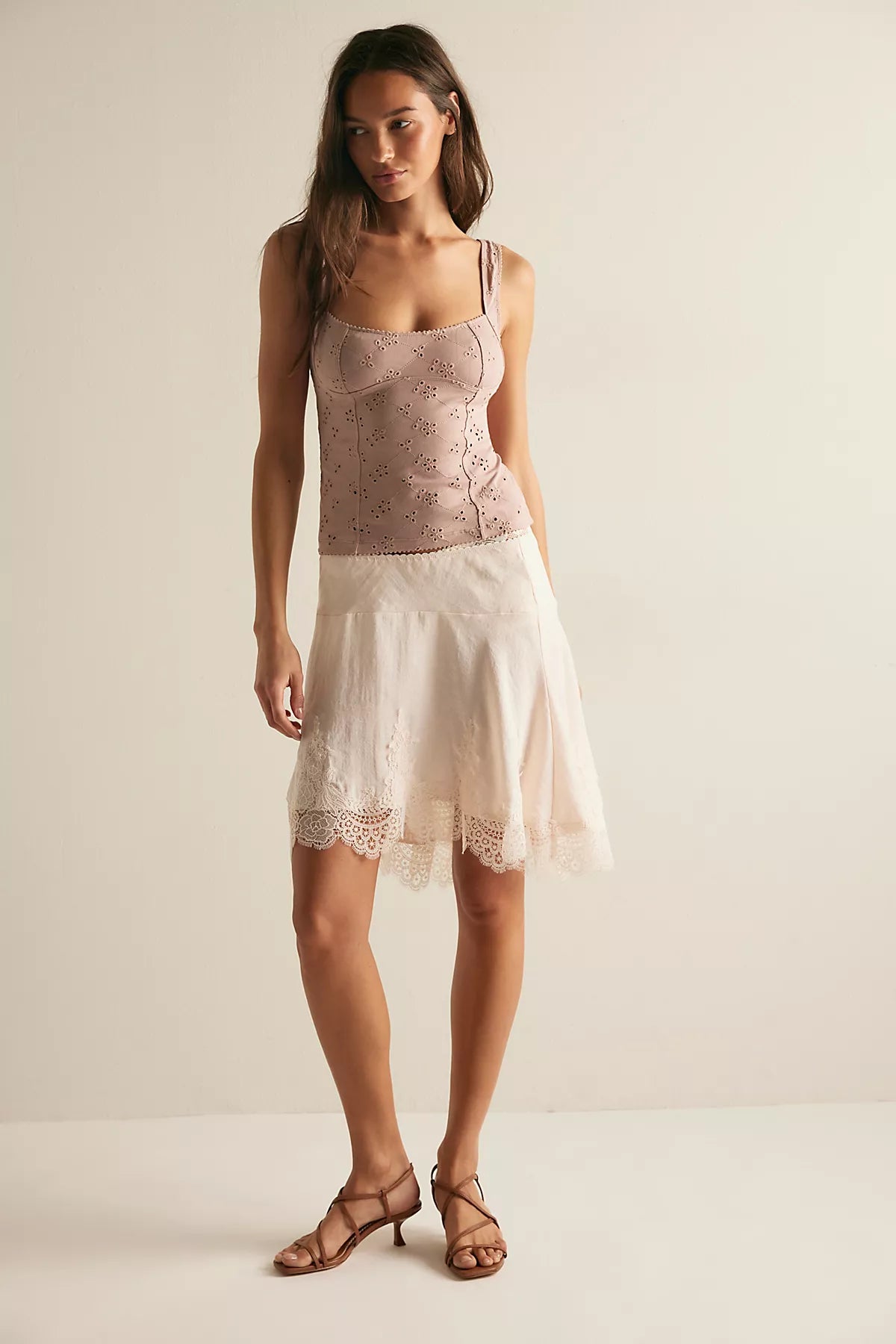 Full Bloom Cotton Eyelet Cami