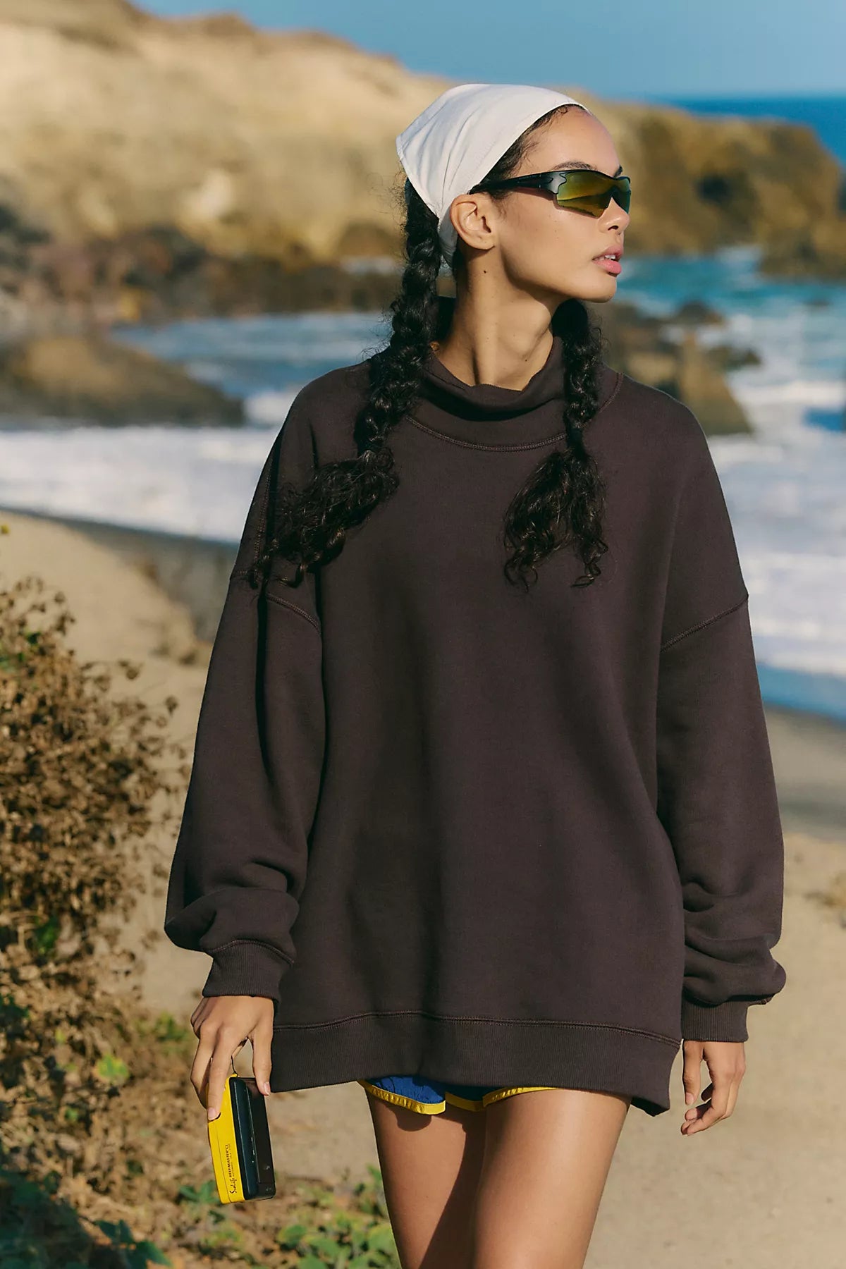 A Cut Above Mock Neck Pullover Sweatshirt