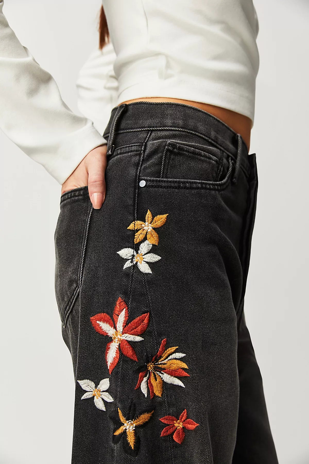 Driftwood Parker Embroidered Jeans