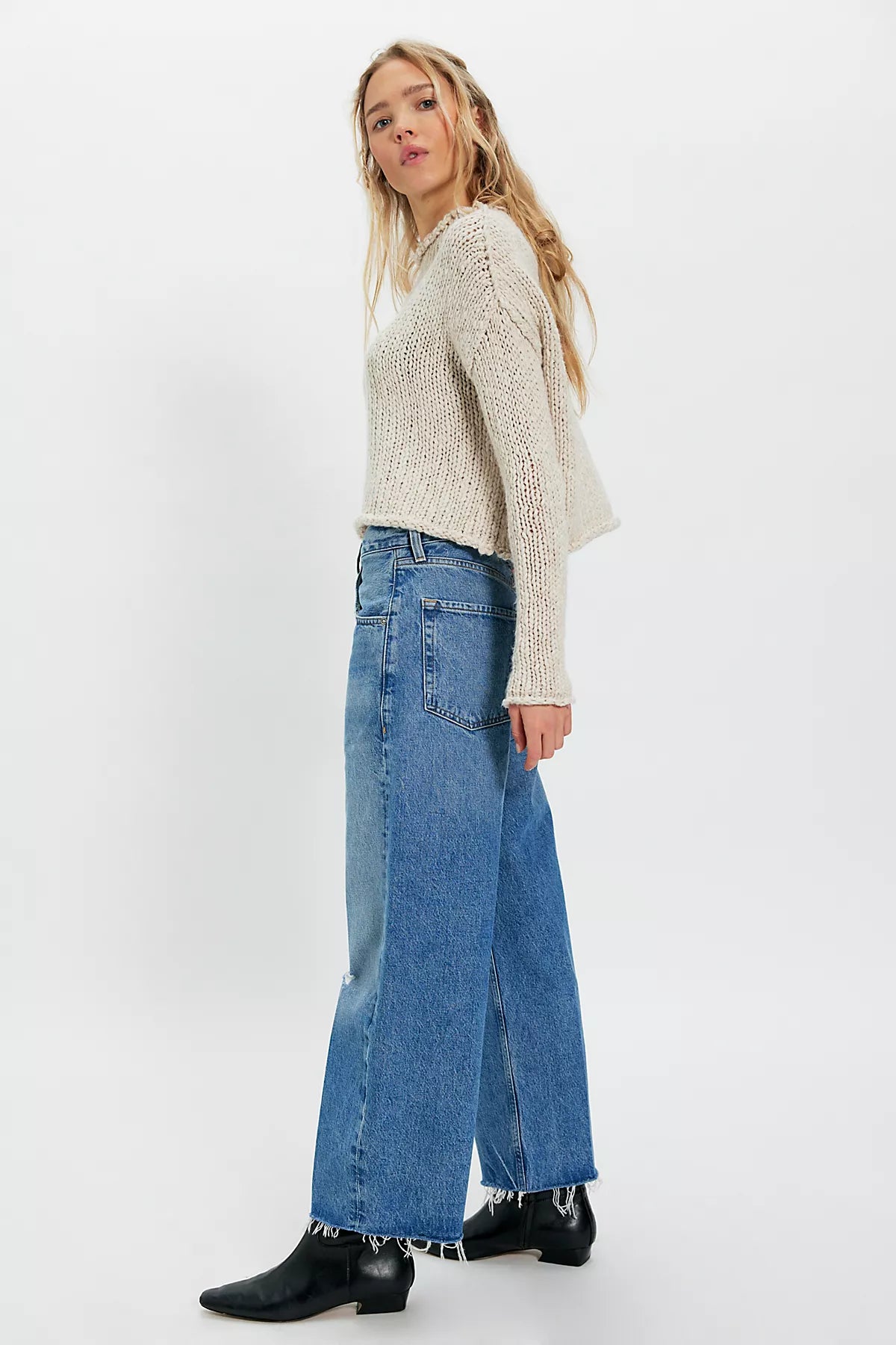 Citizens of Humanity Ayla Raw Hem Crop Jeans