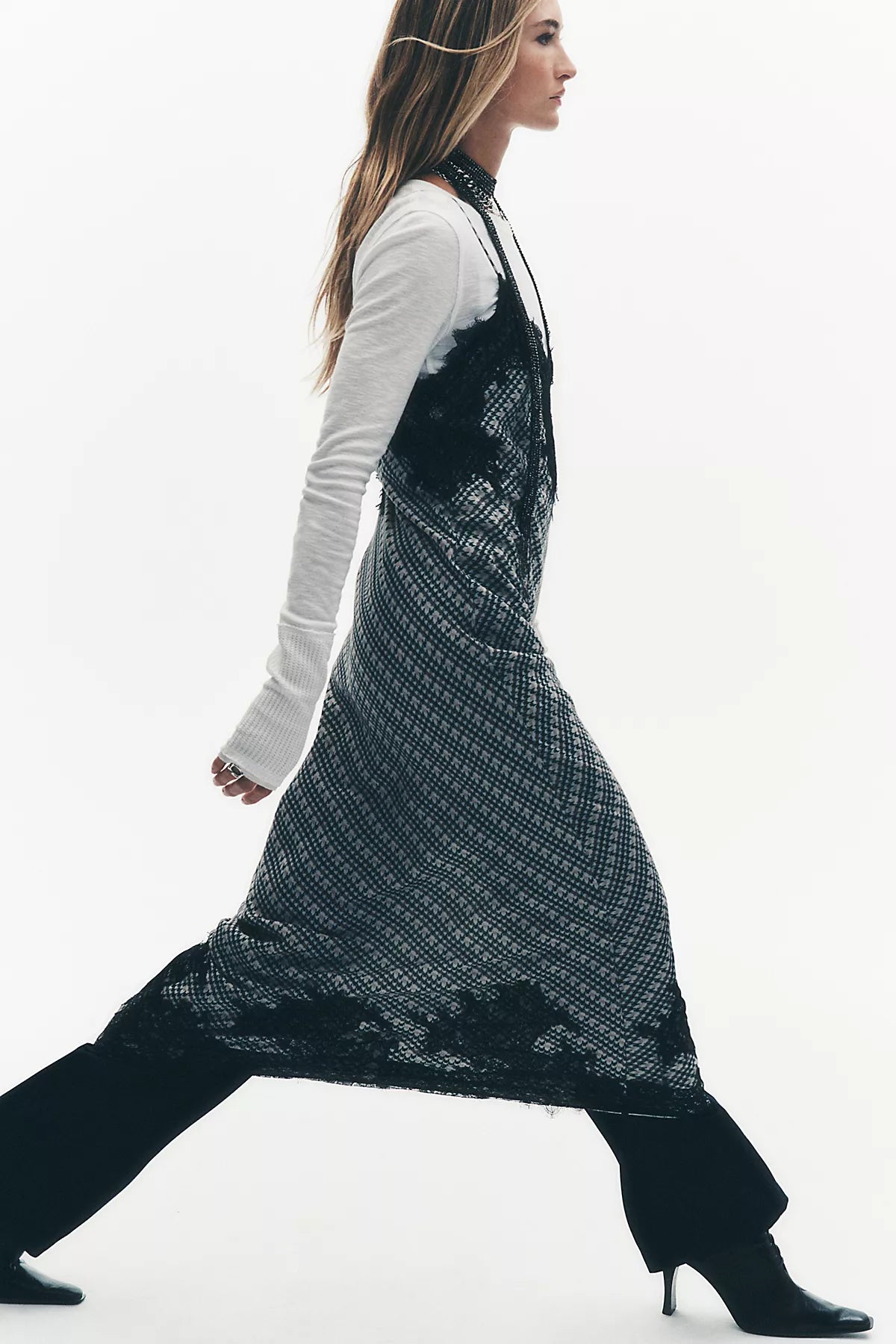 Check Me Out Column Slip Dress