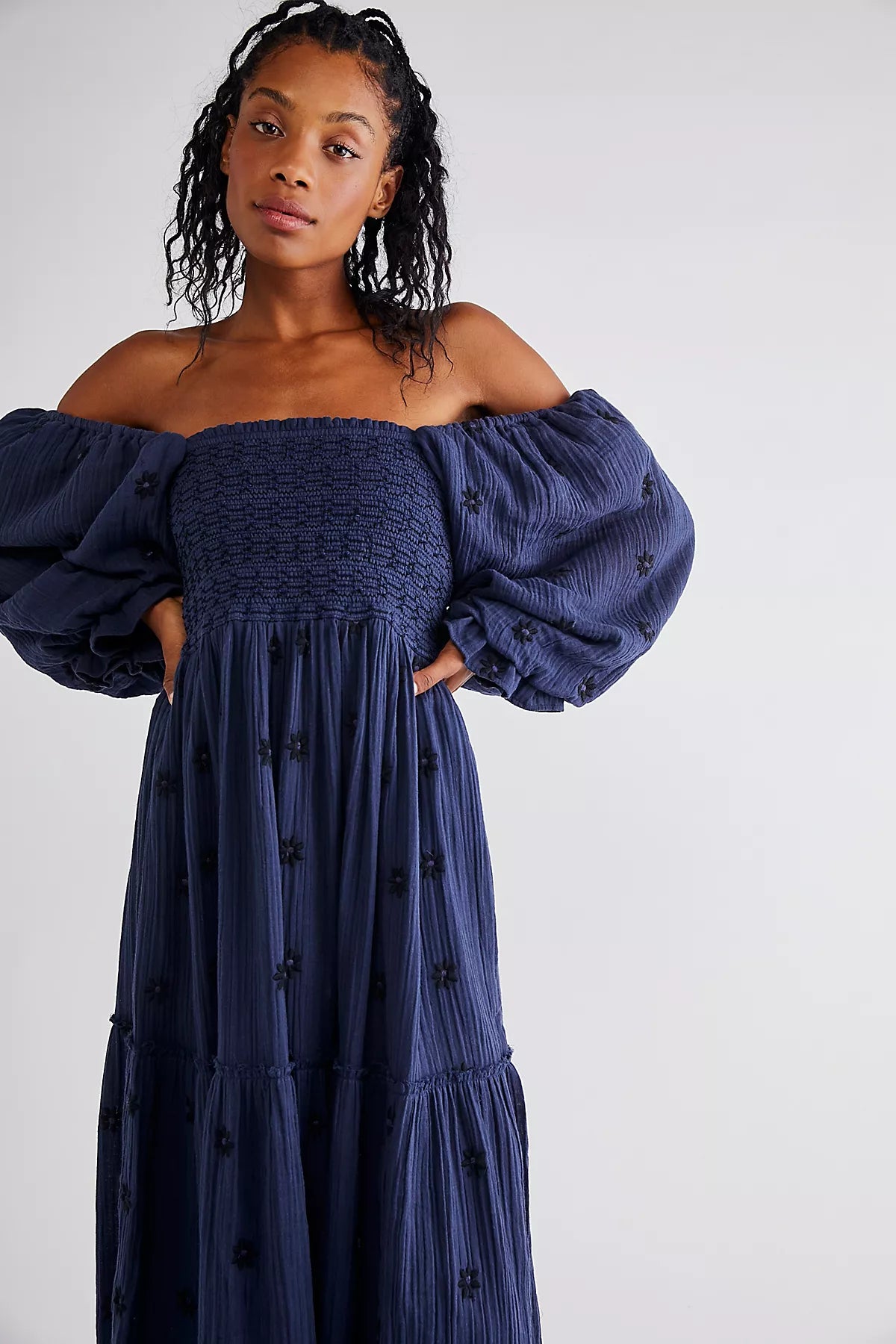 Dahlia Embroidered Maxi Dress
