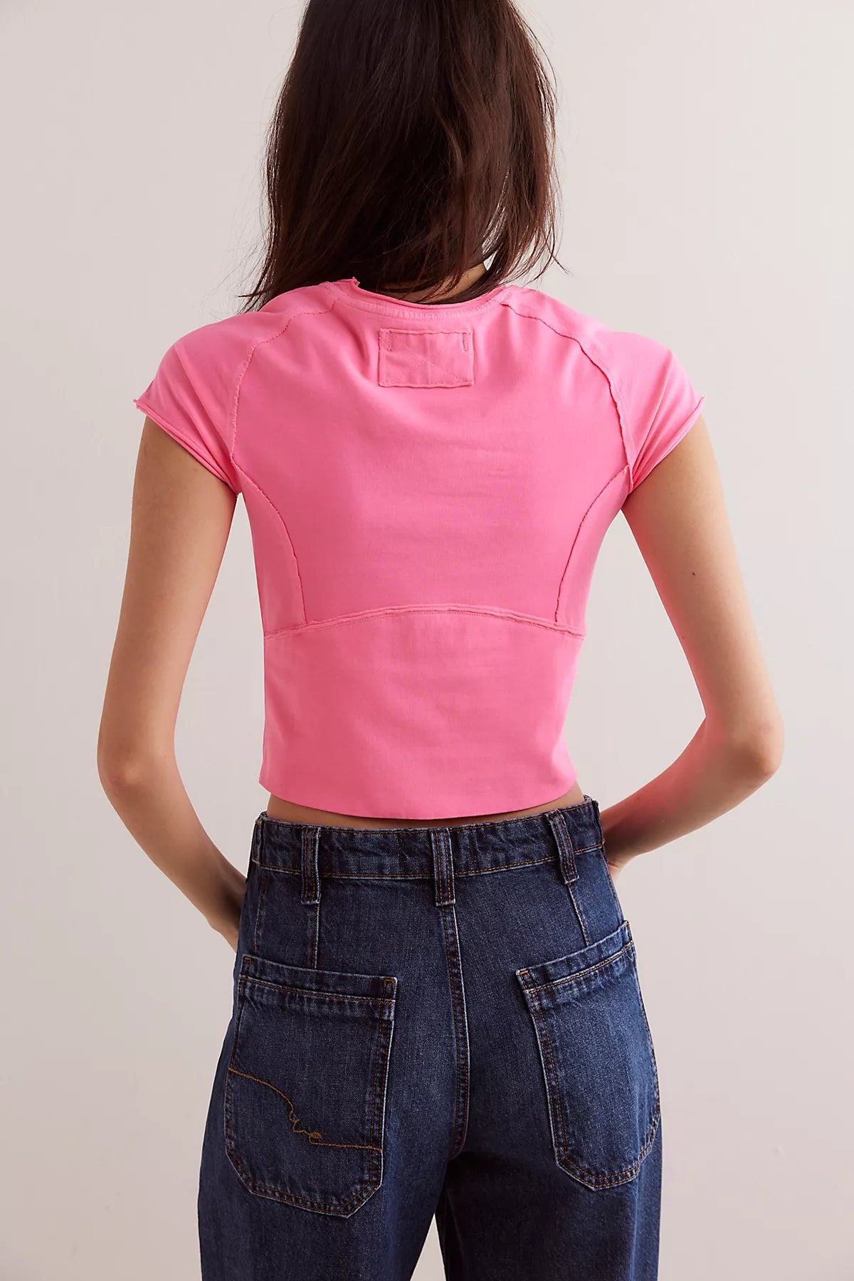 We The Free Protagonist Cropped Cap Sleeve Tee