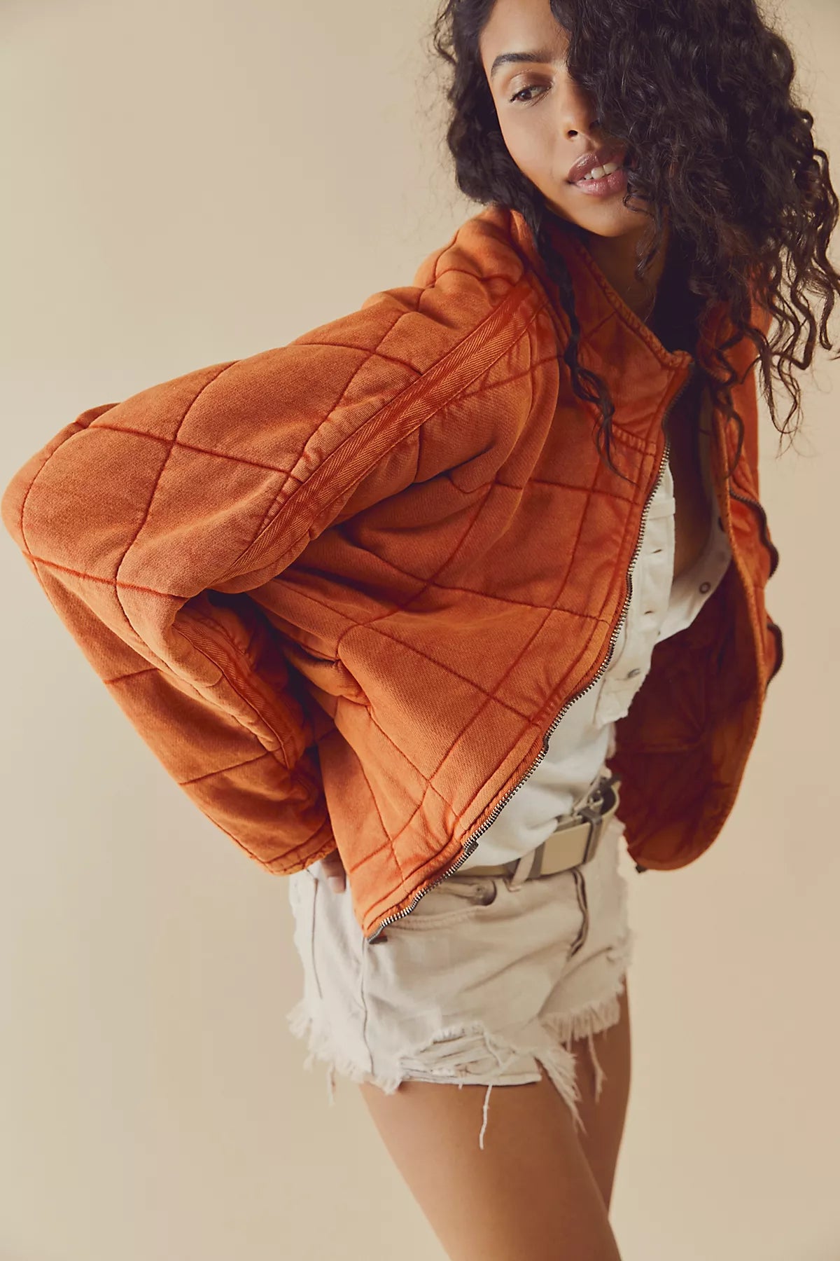 Dolman Quilted Knit Jacket