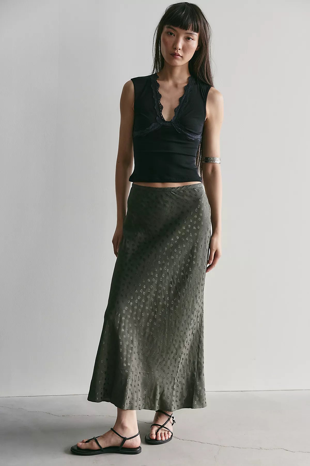 Bonita Solid Maxi Skirt