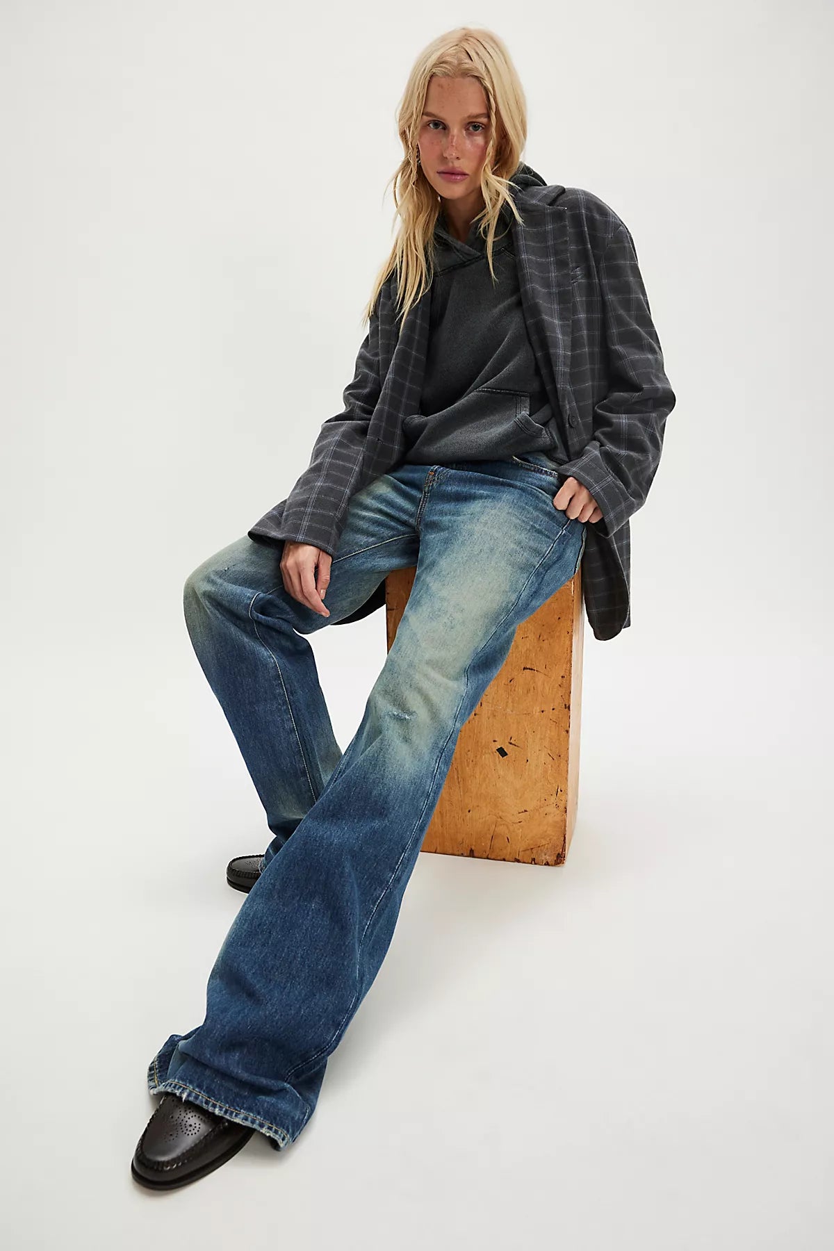Denimist Dena Mid-Rise Flare Jeans