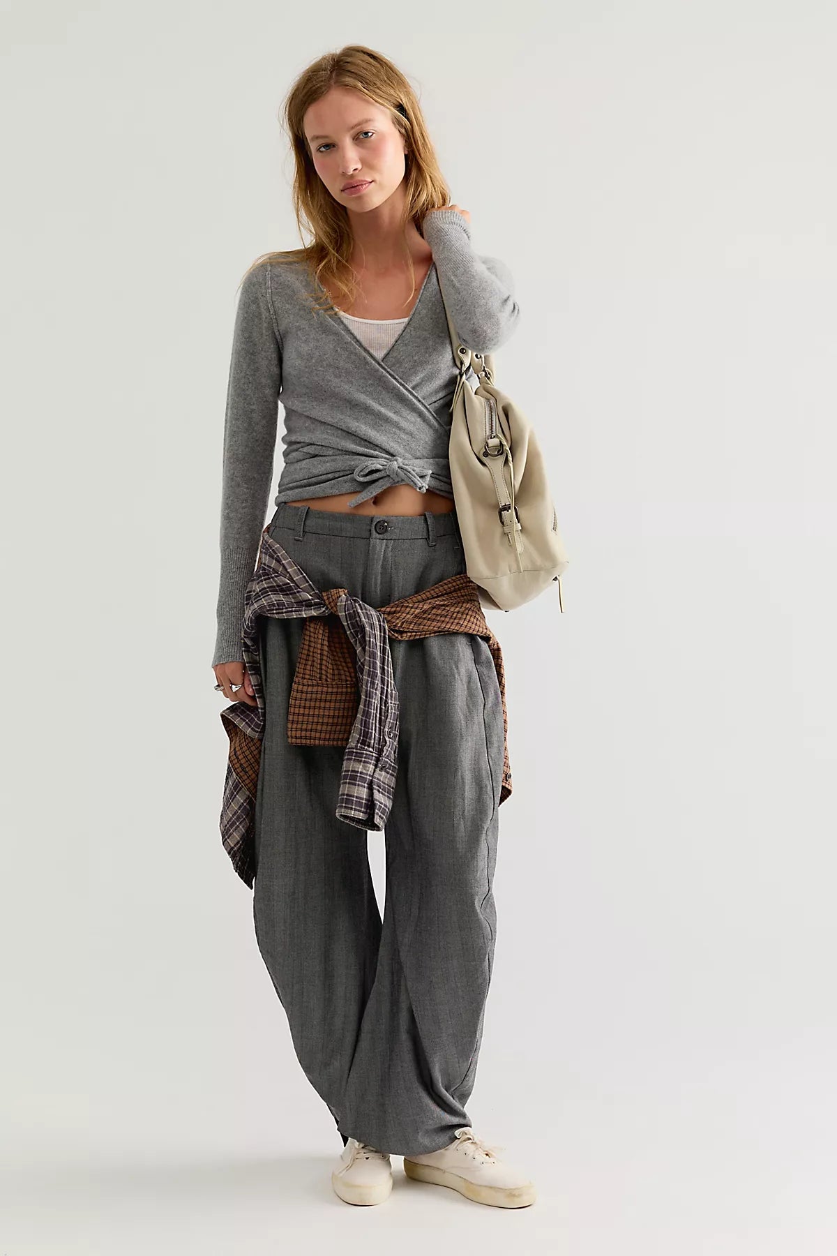 Cashmere Reversible Wrap Sweater