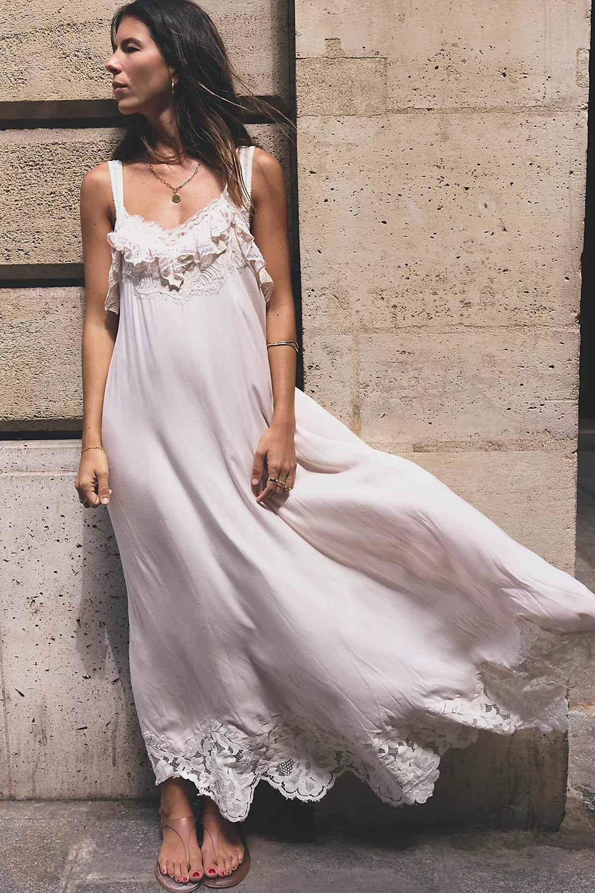 Sweet Heirloom Maxi Slip Dress
