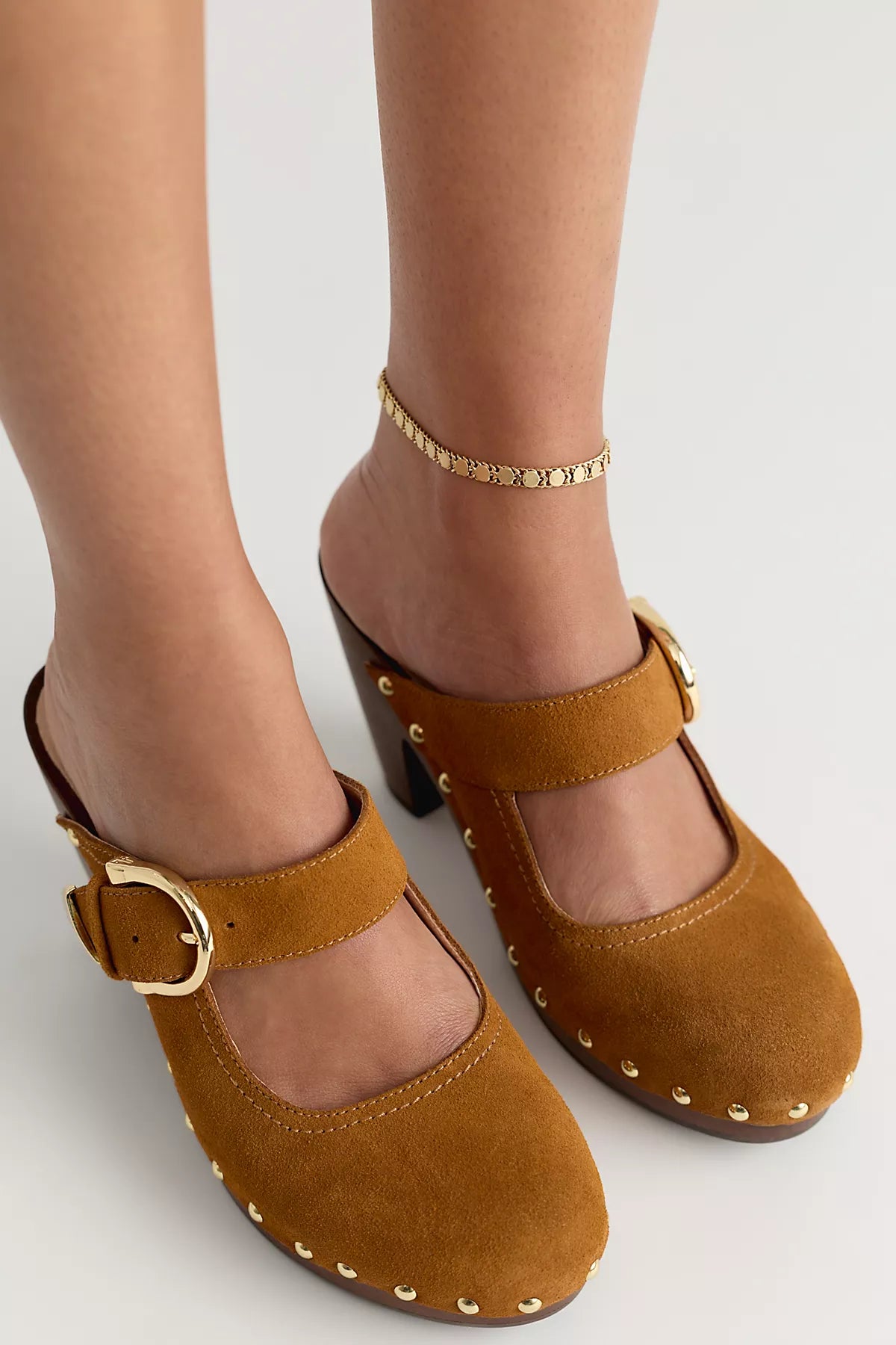 Frye Cindy Buckle Clogs