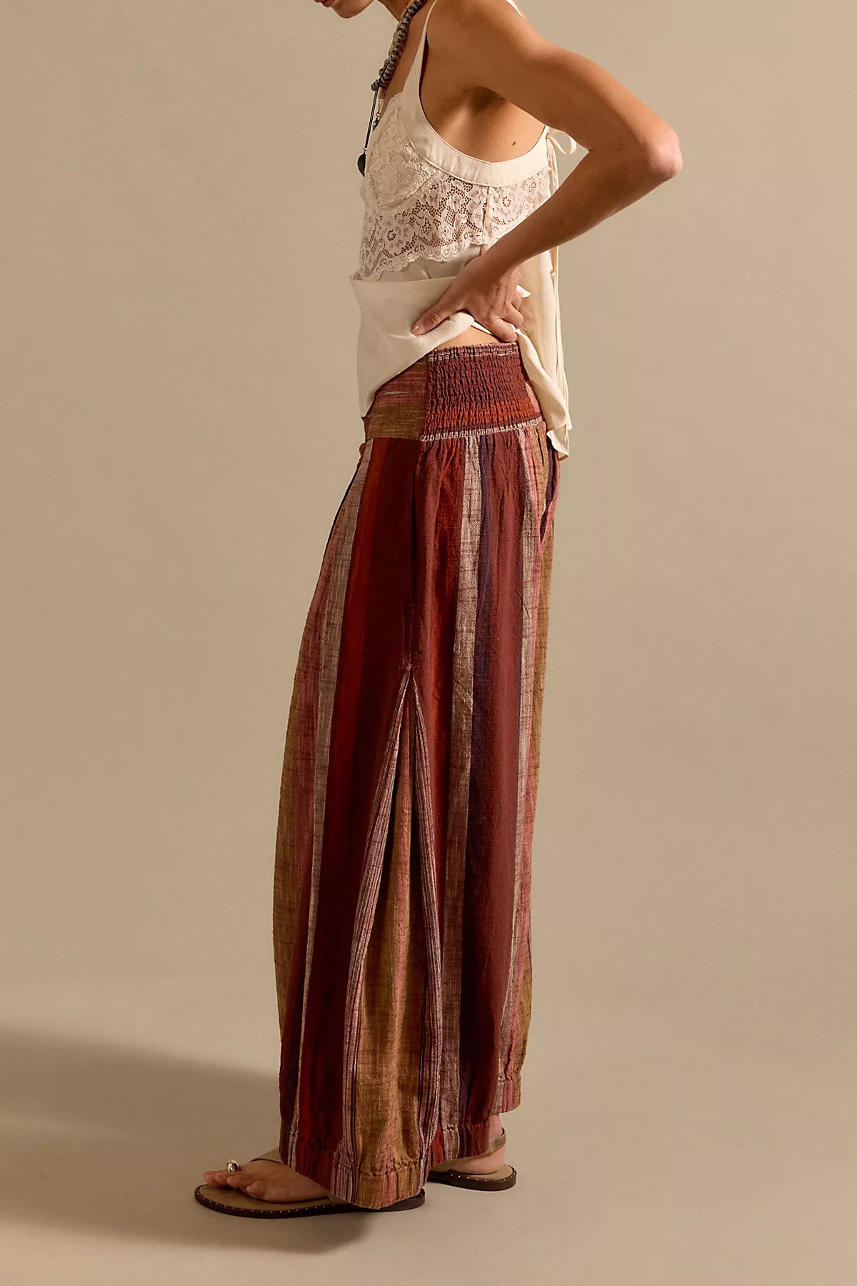 Can't Hide Wide-Leg Pull-On Harem Pants