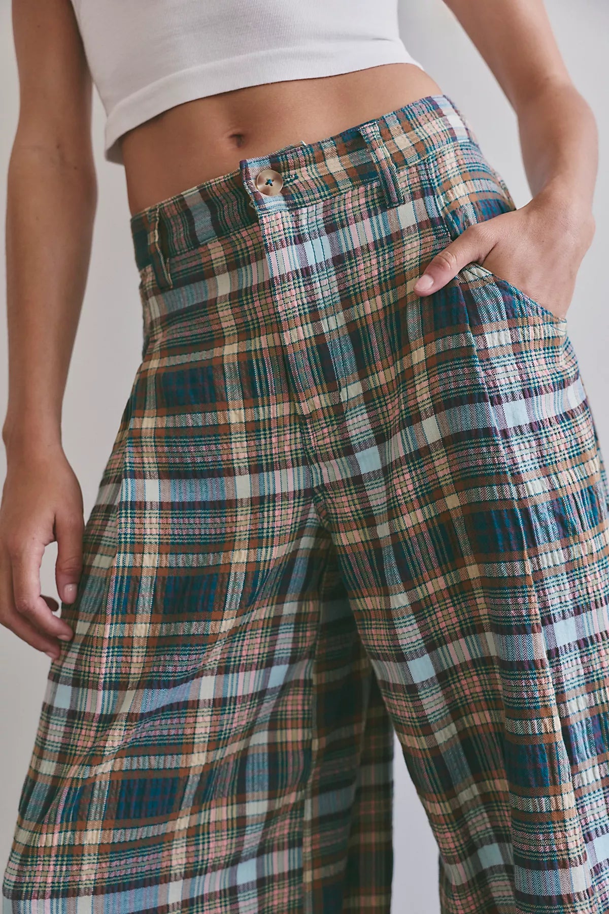 About It Baggy Puckered Pants