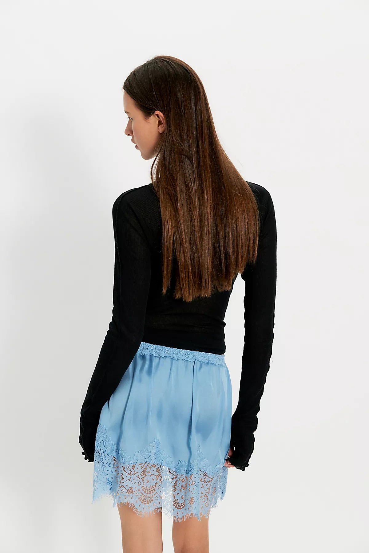 Meet Me In The Middle Mini Slip Skirt