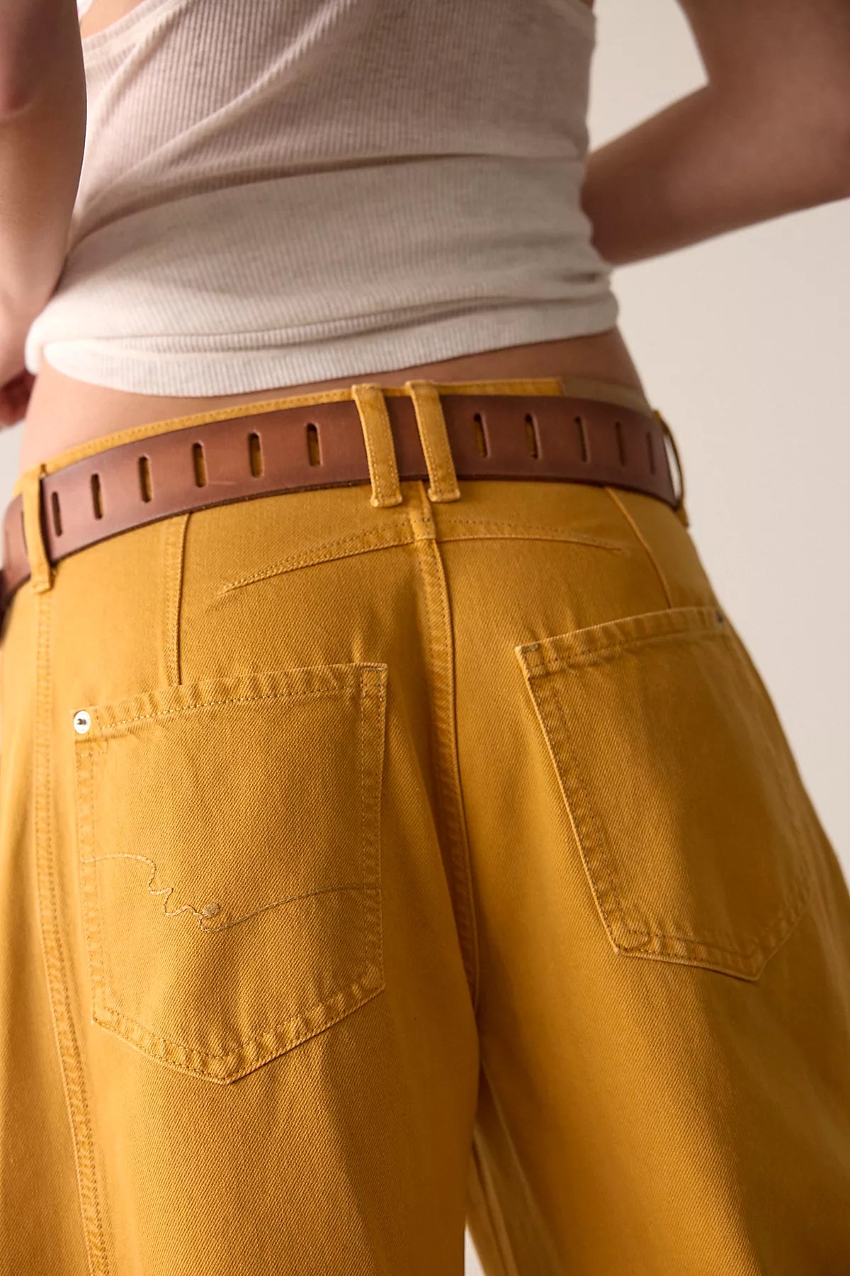 We The Free Good Luck Mid-Rise Barrel Jeans