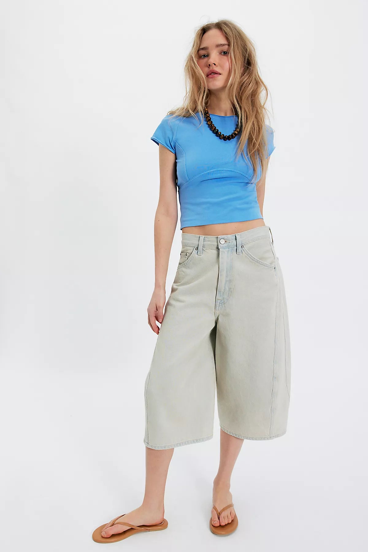 We The Free Protagonist Cropped Cap Sleeve Tee