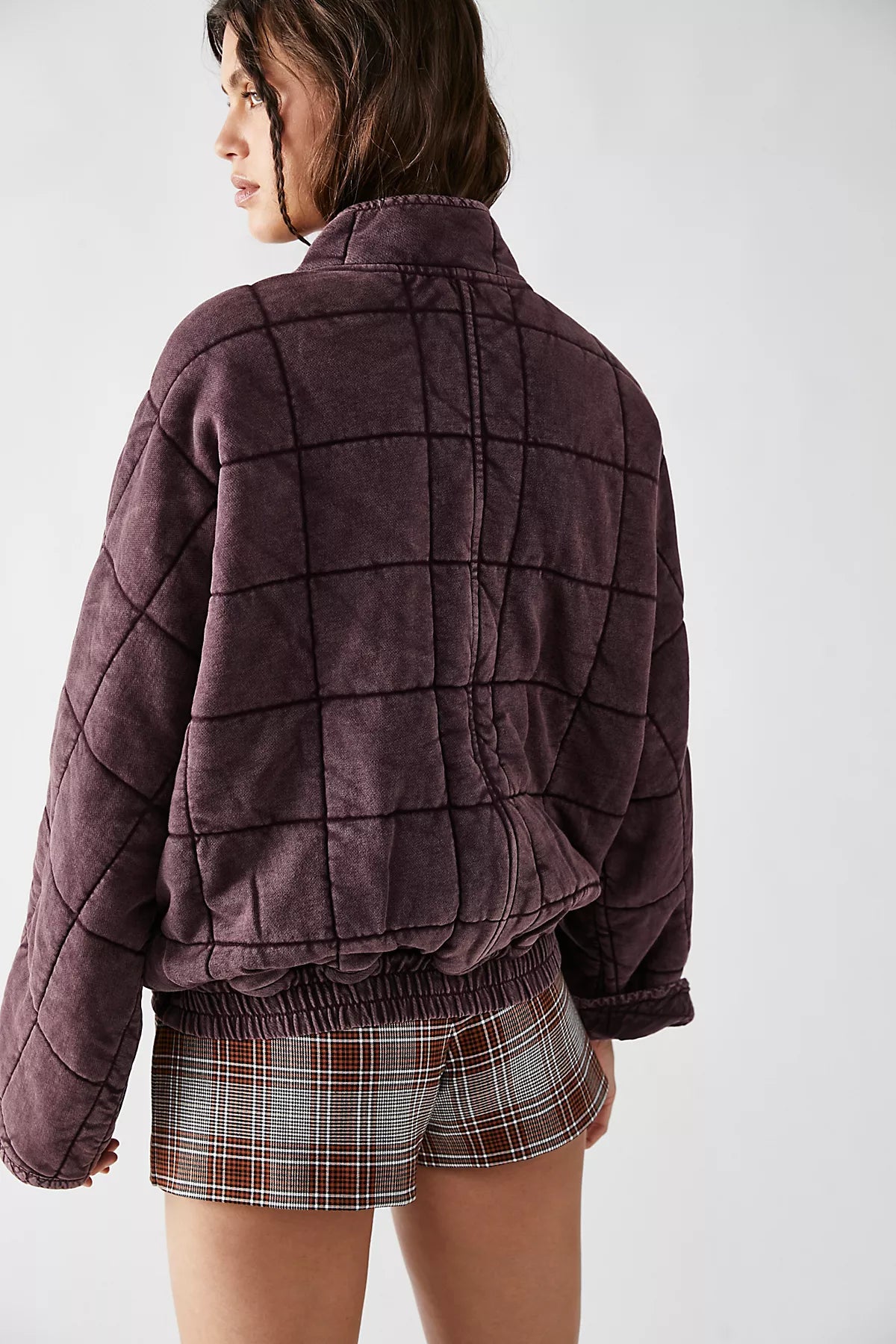 Dolman Quilted Knit Jacket