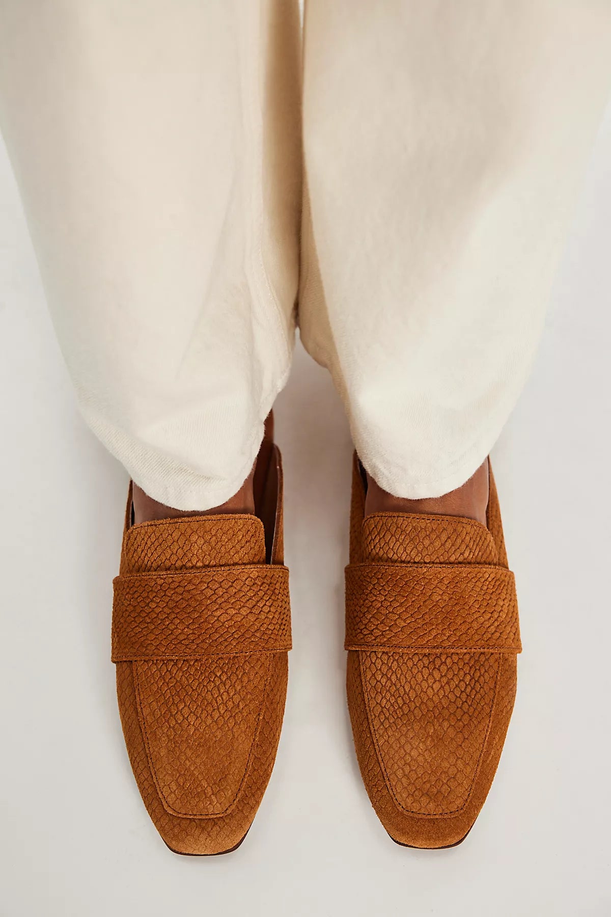 At Ease Embossed Loafers