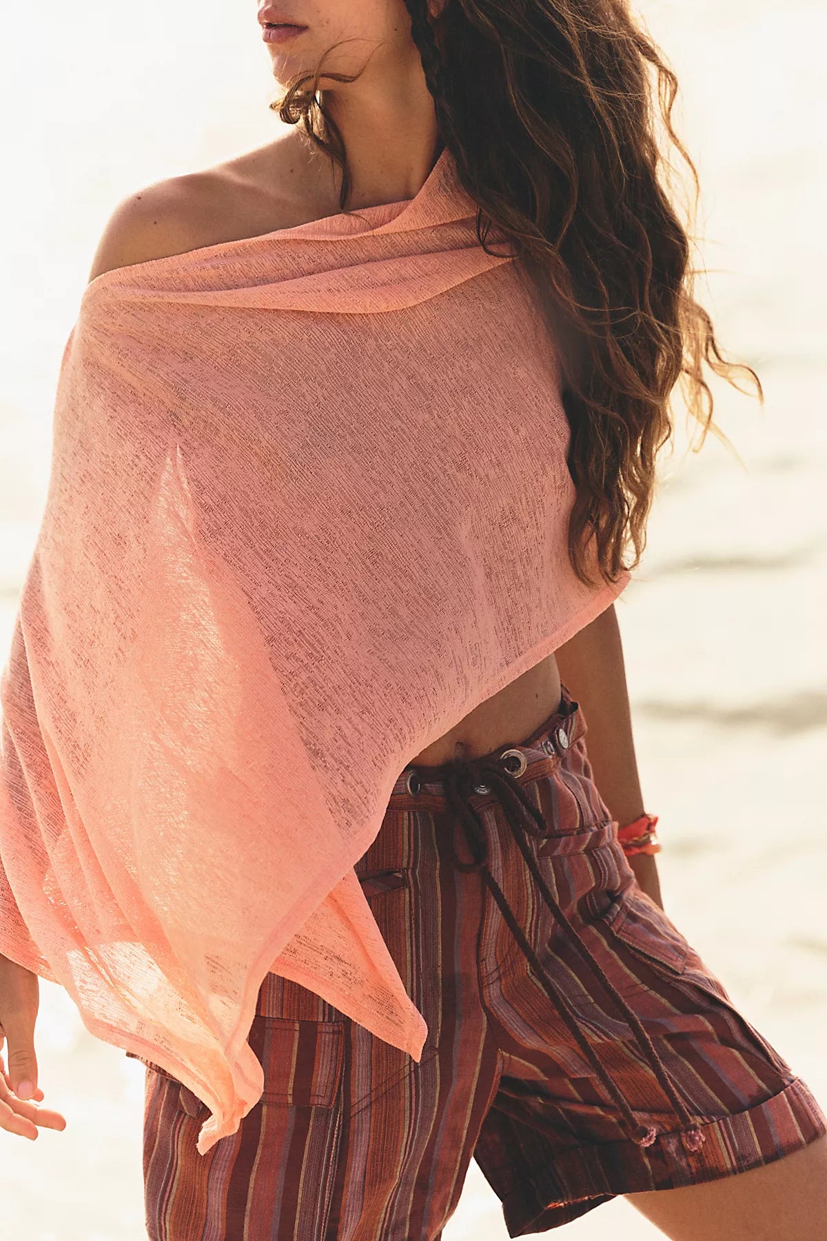 Maggie Everyday Asymmetrical Knit Poncho