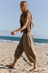 All In Cropped Harem Pants