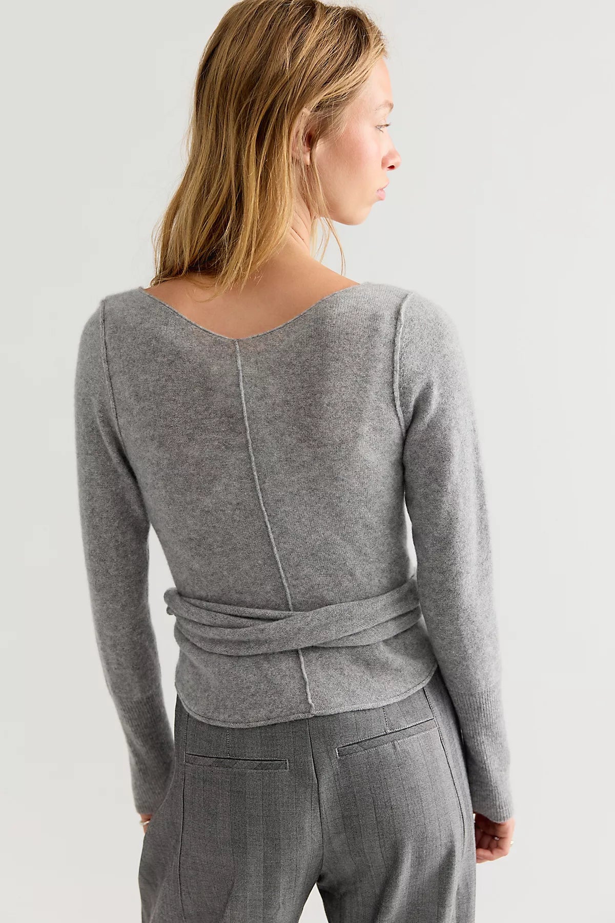 Cashmere Reversible Wrap Sweater