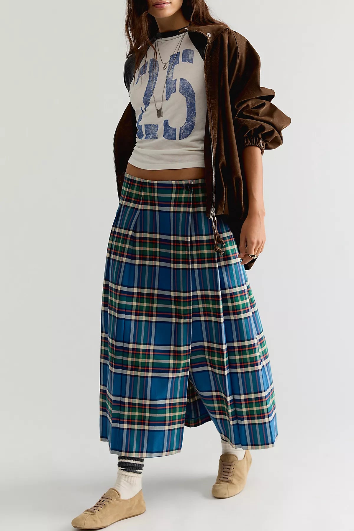 Bobo Choses Checkered Flannel Skirt