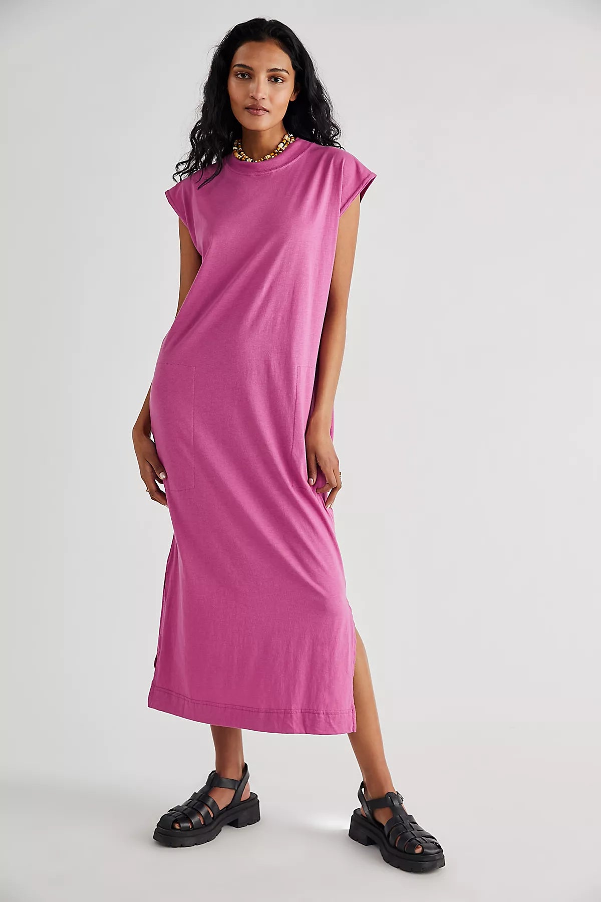 All Day Long Midi T-Shirt Dress