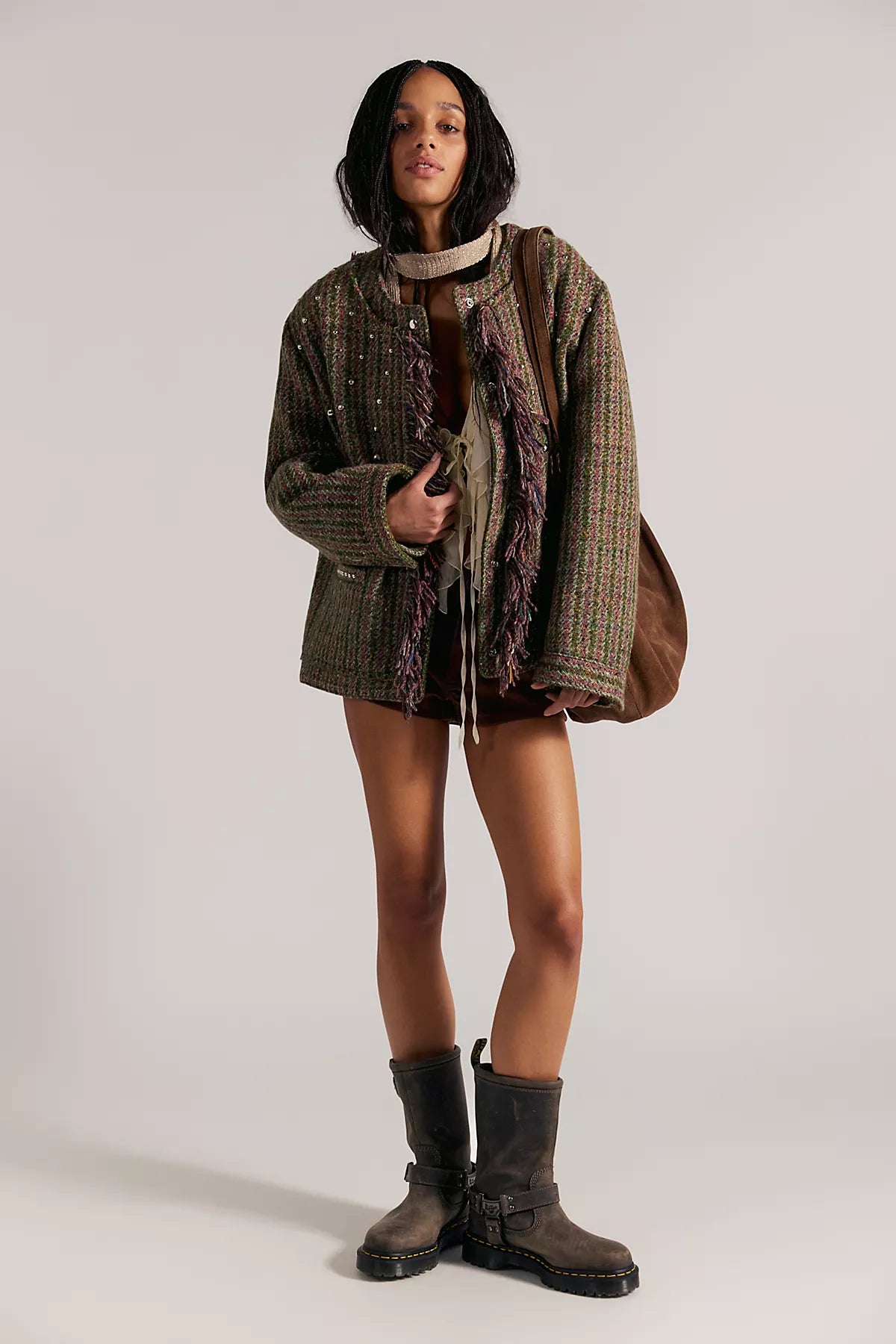 CLUTCHGOLF Mohair Studded Jacket