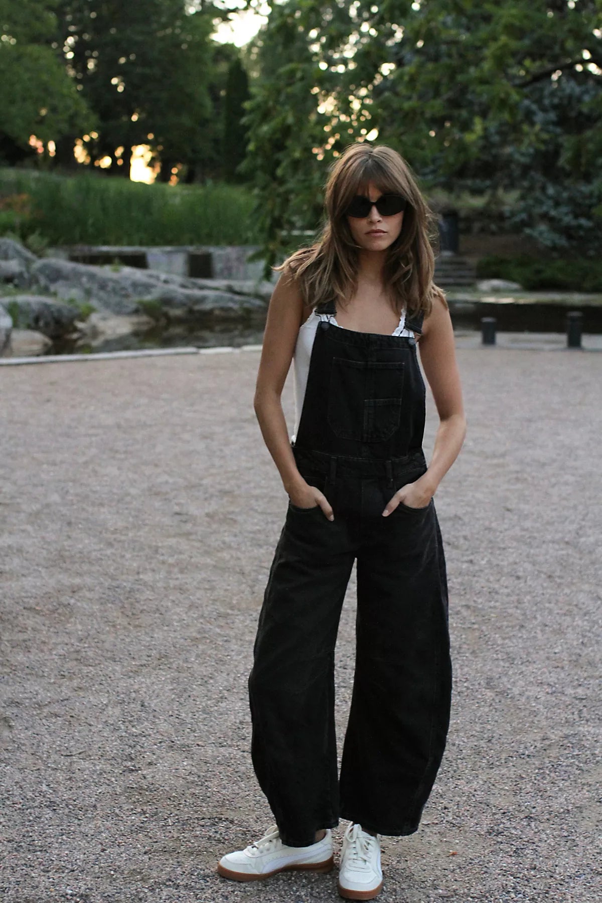 We The Free Good Luck Barrel Overalls