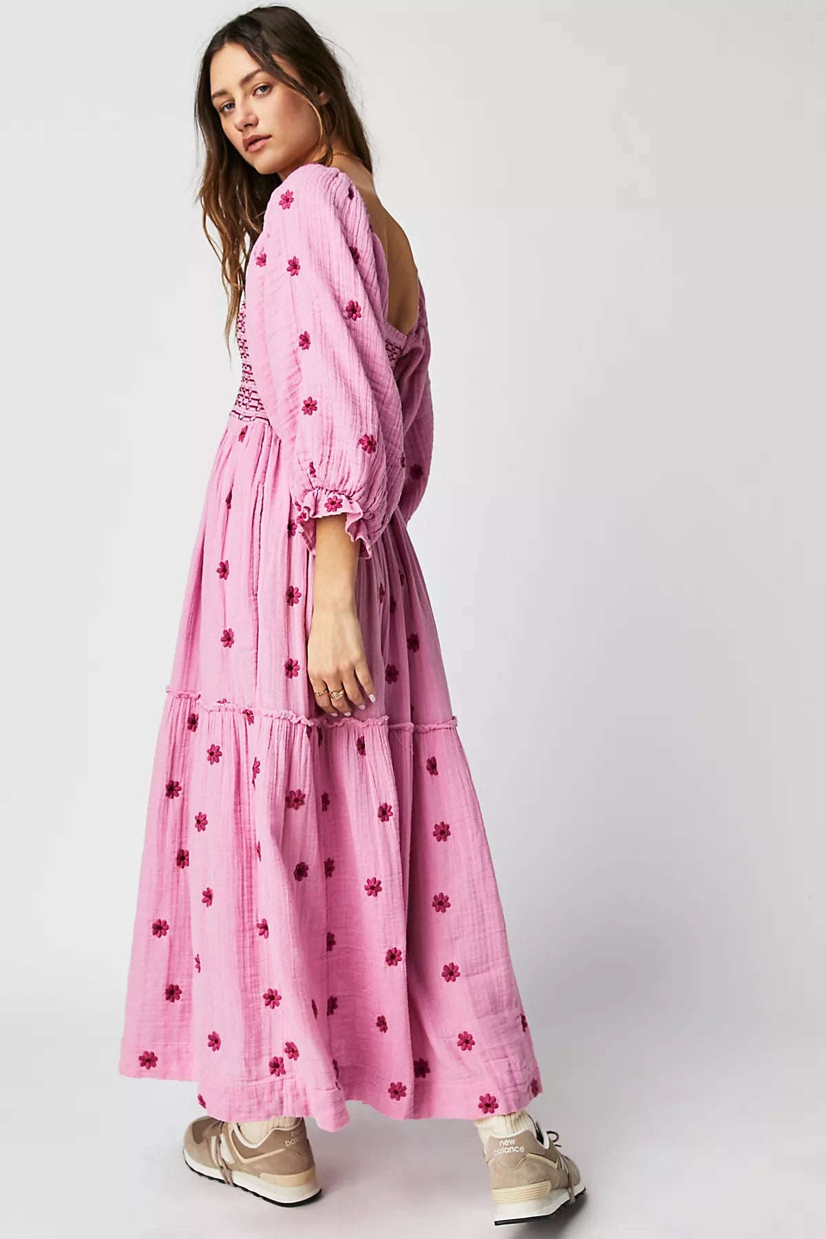 Dahlia Embroidered Maxi Dress