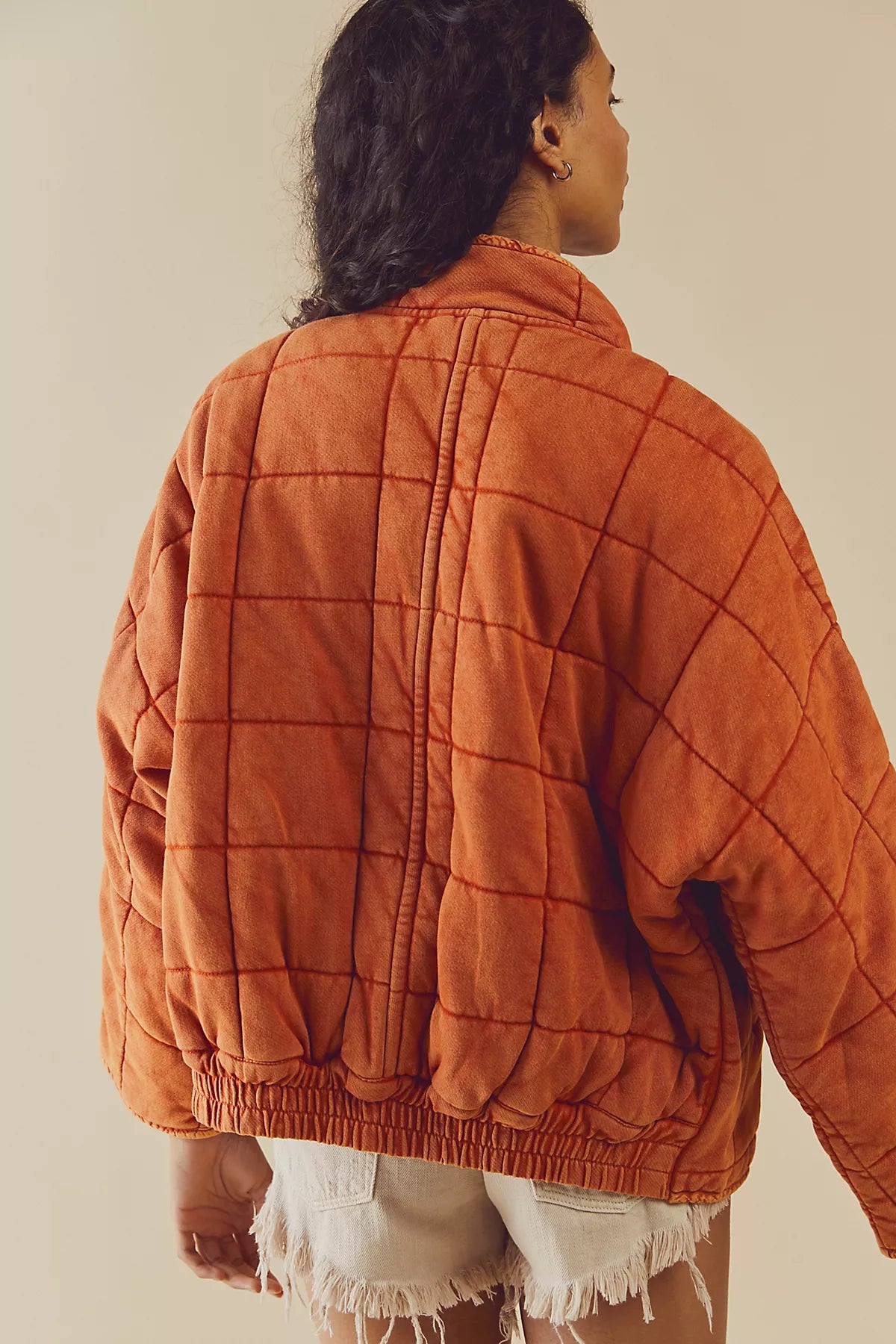 Dolman Quilted Knit Jacket