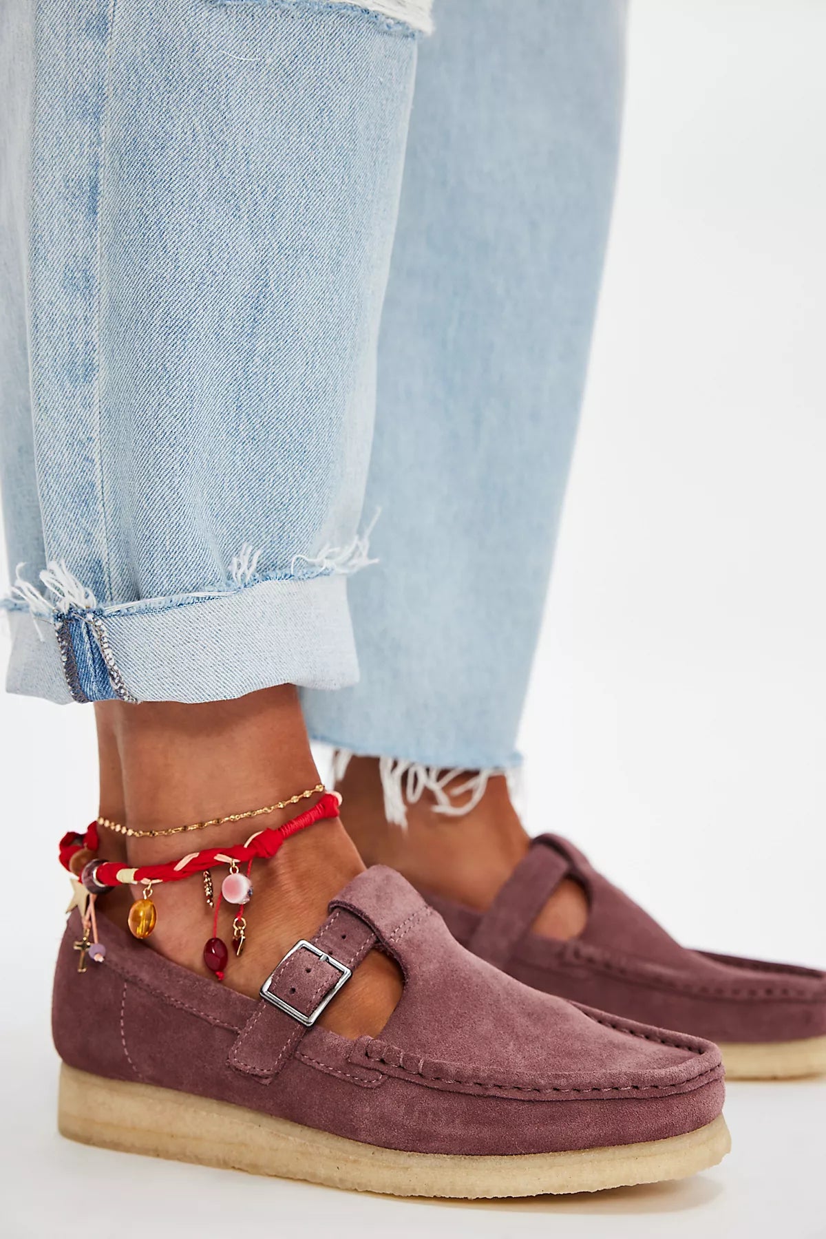 Clarks Wallabee T-Bar Mary Janes