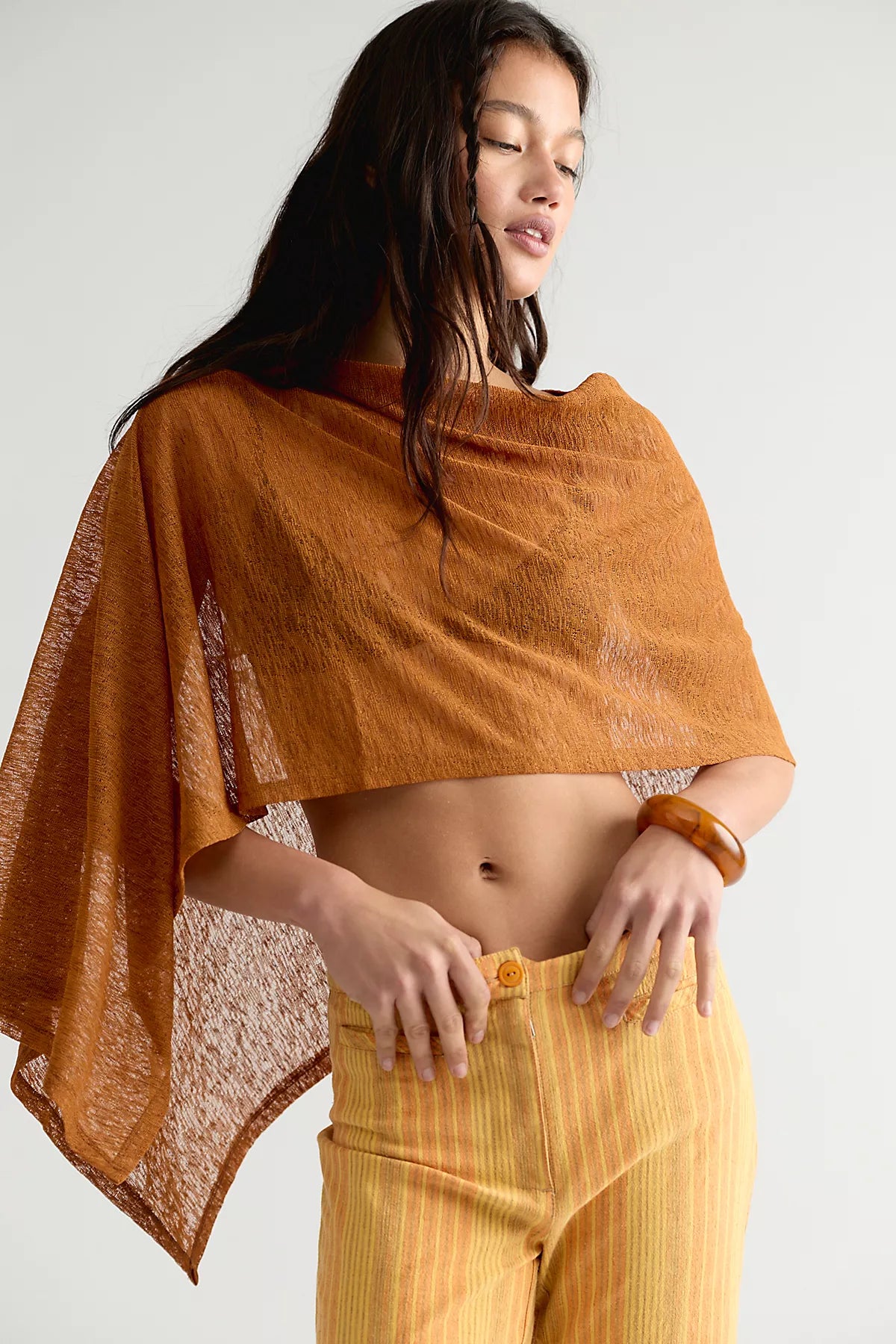 Maggie Everyday Asymmetrical Knit Poncho