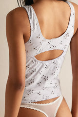 Full Bloom Cotton Eyelet Cami