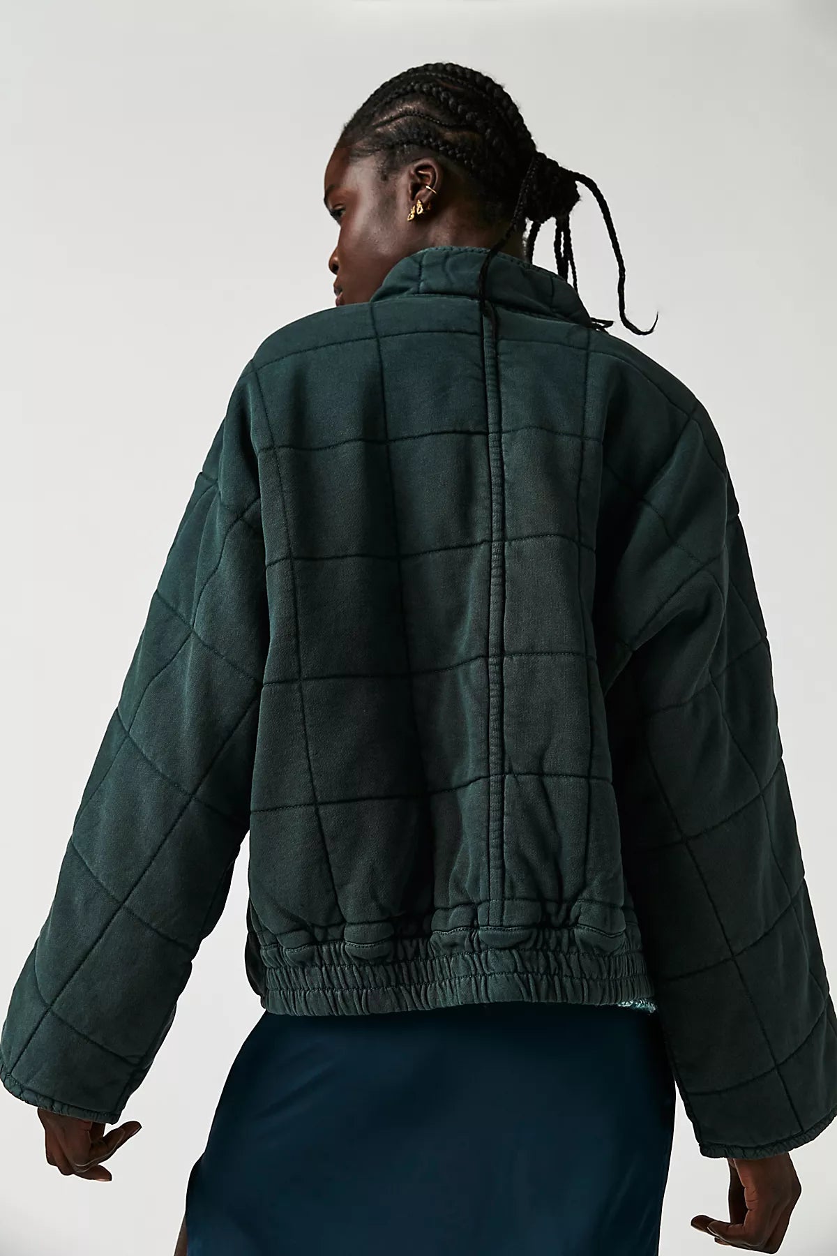Dolman Quilted Knit Jacket