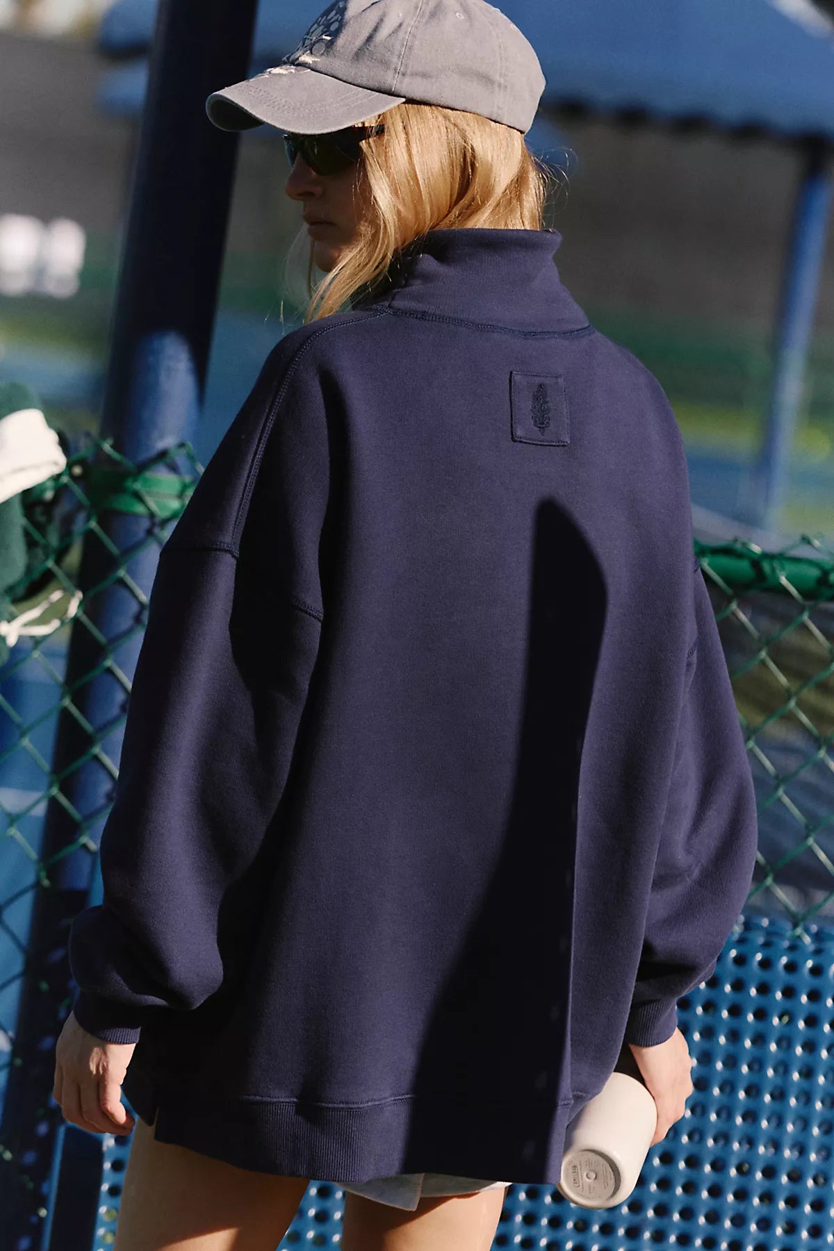 A Cut Above Mock Neck Pullover Sweatshirt
