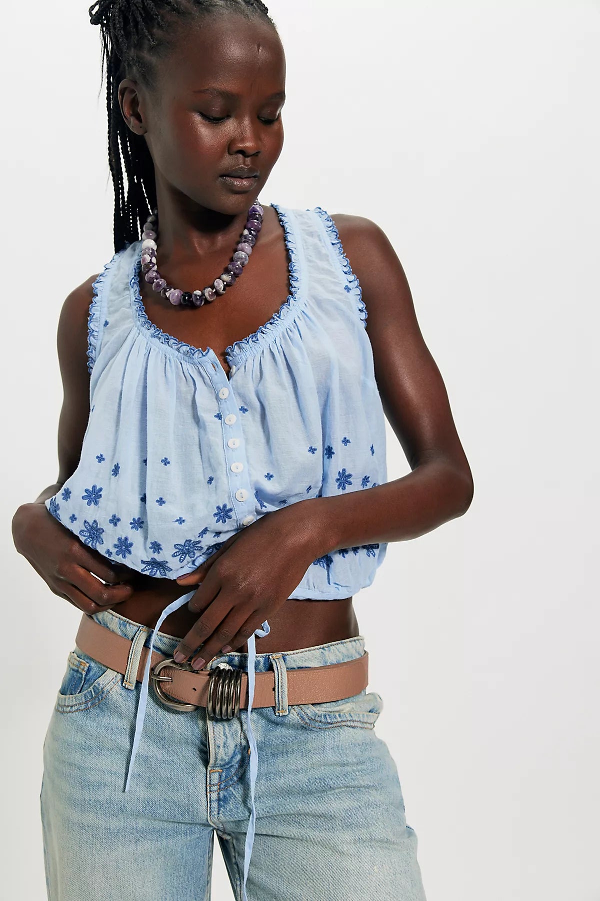 Cherry Scallop Top