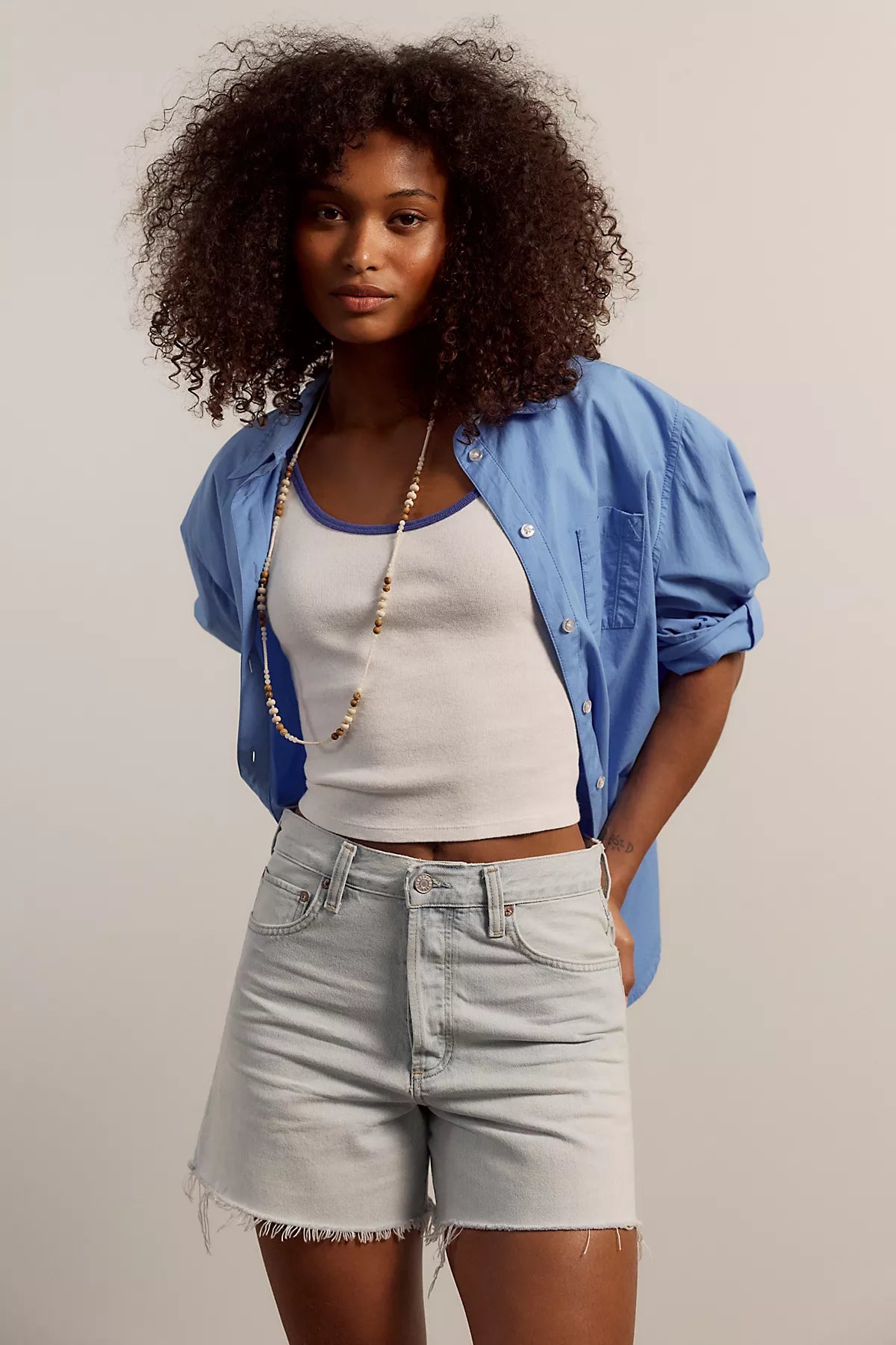 AGOLDE NYE Denim Shorts