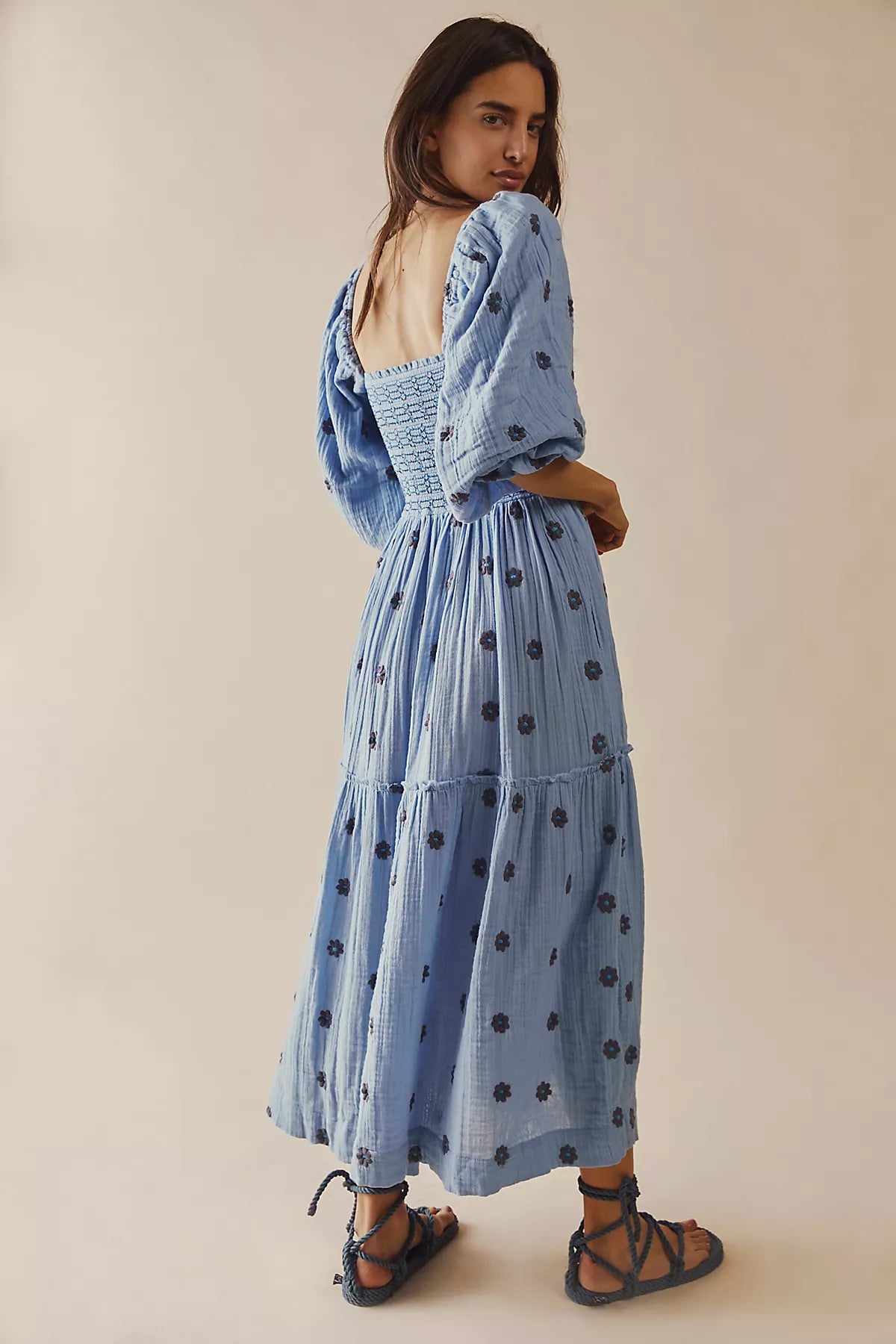 Dahlia Embroidered Maxi Dress