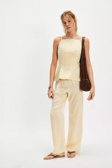 DONNI. The Silk Simple Pants