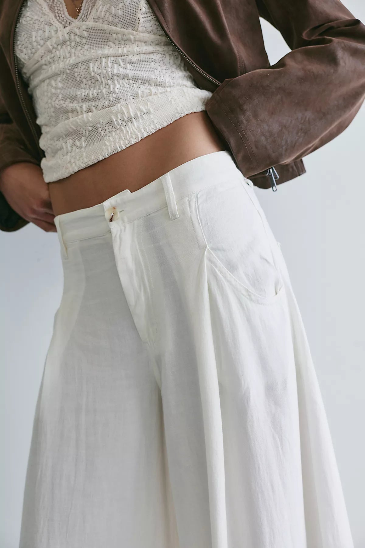 About It Baggy Linen Trousers