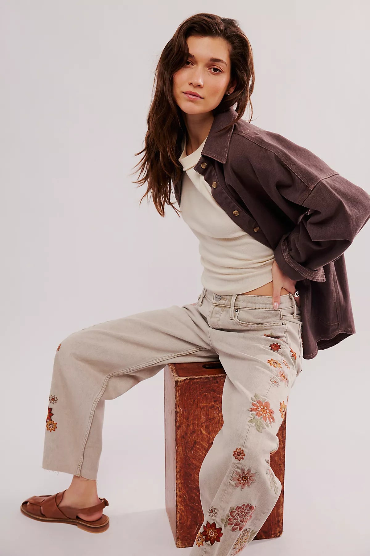 Driftwood Parker Embroidered Jeans