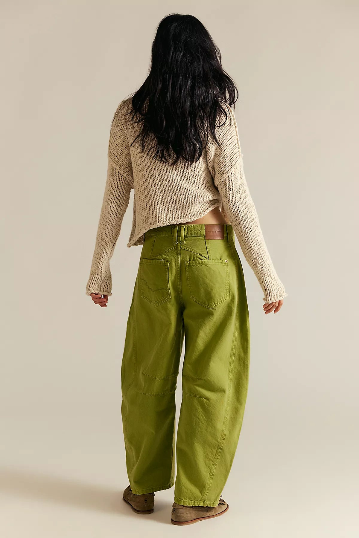 We The Free Good Luck Mid-Rise Barrel Jeans
