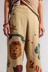 We The Free Breezy Printed Denim Pull-On Jeans