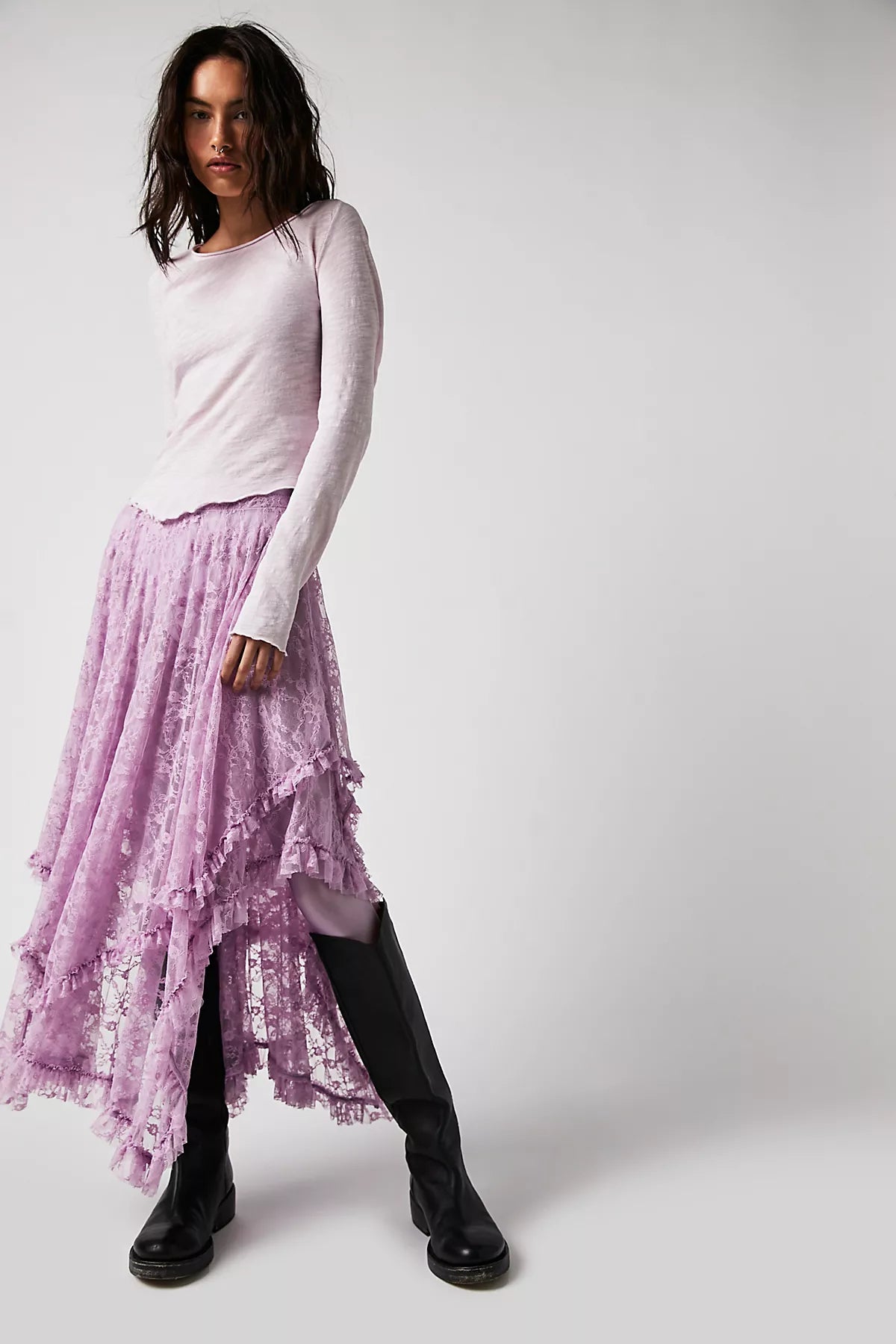 French Courtship Maxi Slip Skirt