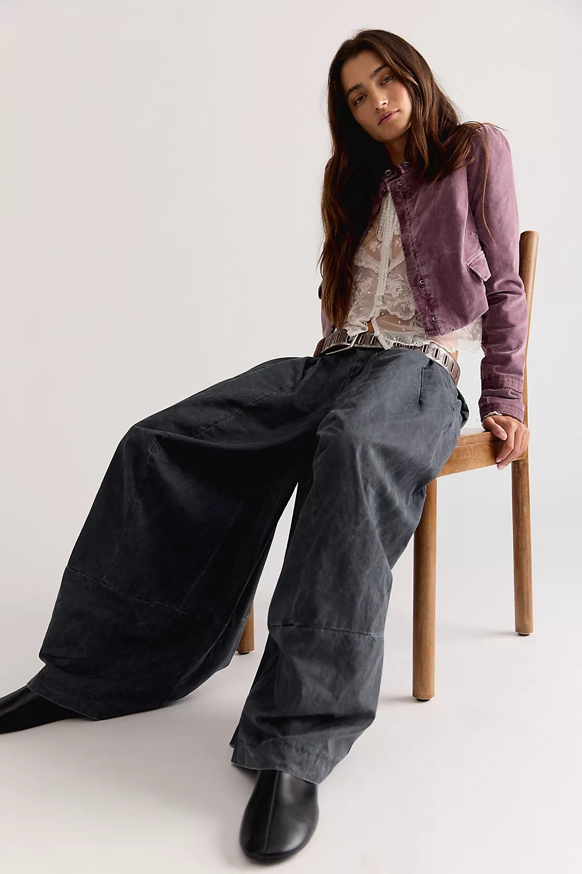 Concrete Solid Trousers