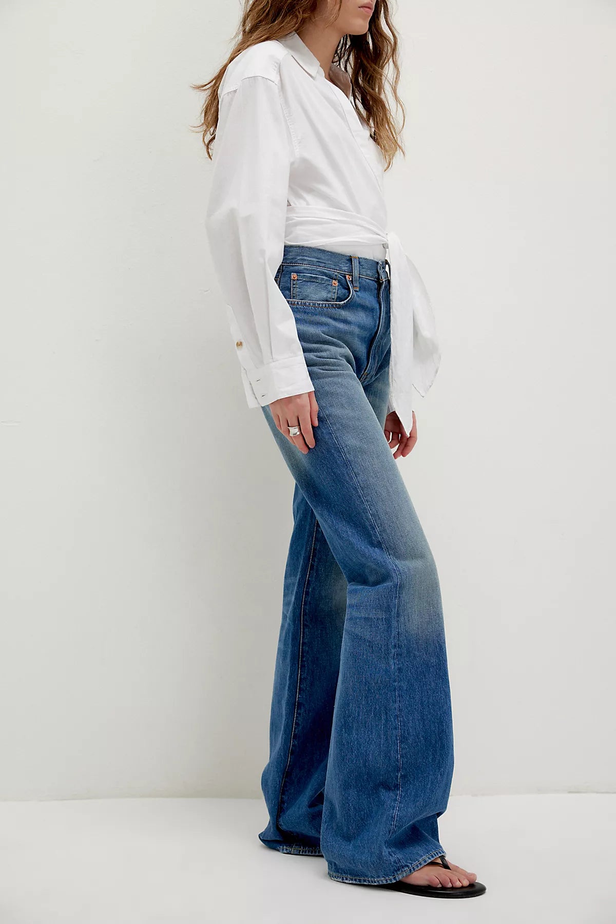 Denimist Dena Mid-Rise Flare Jeans
