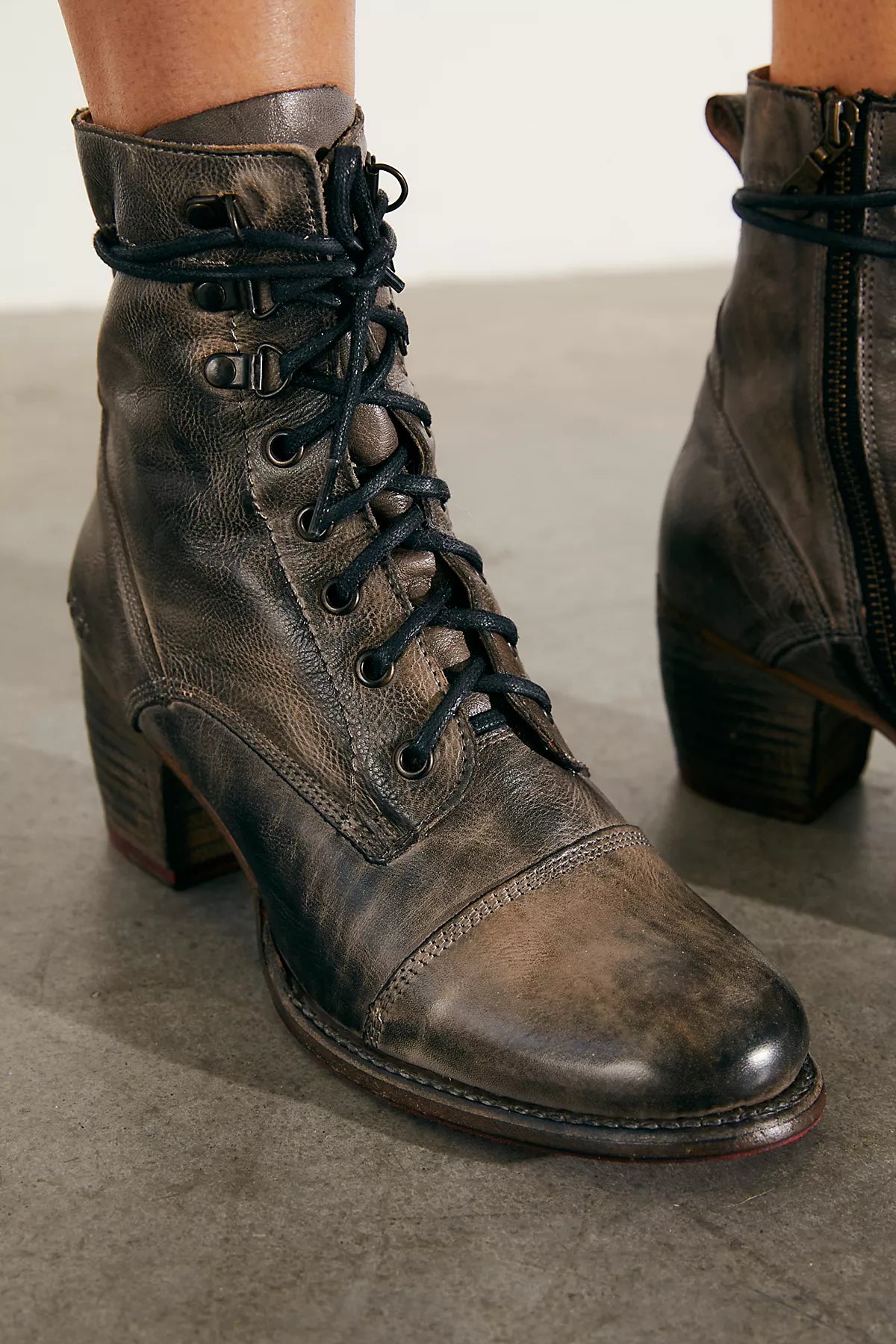 Brooklyn Lace Up Ankle Boots