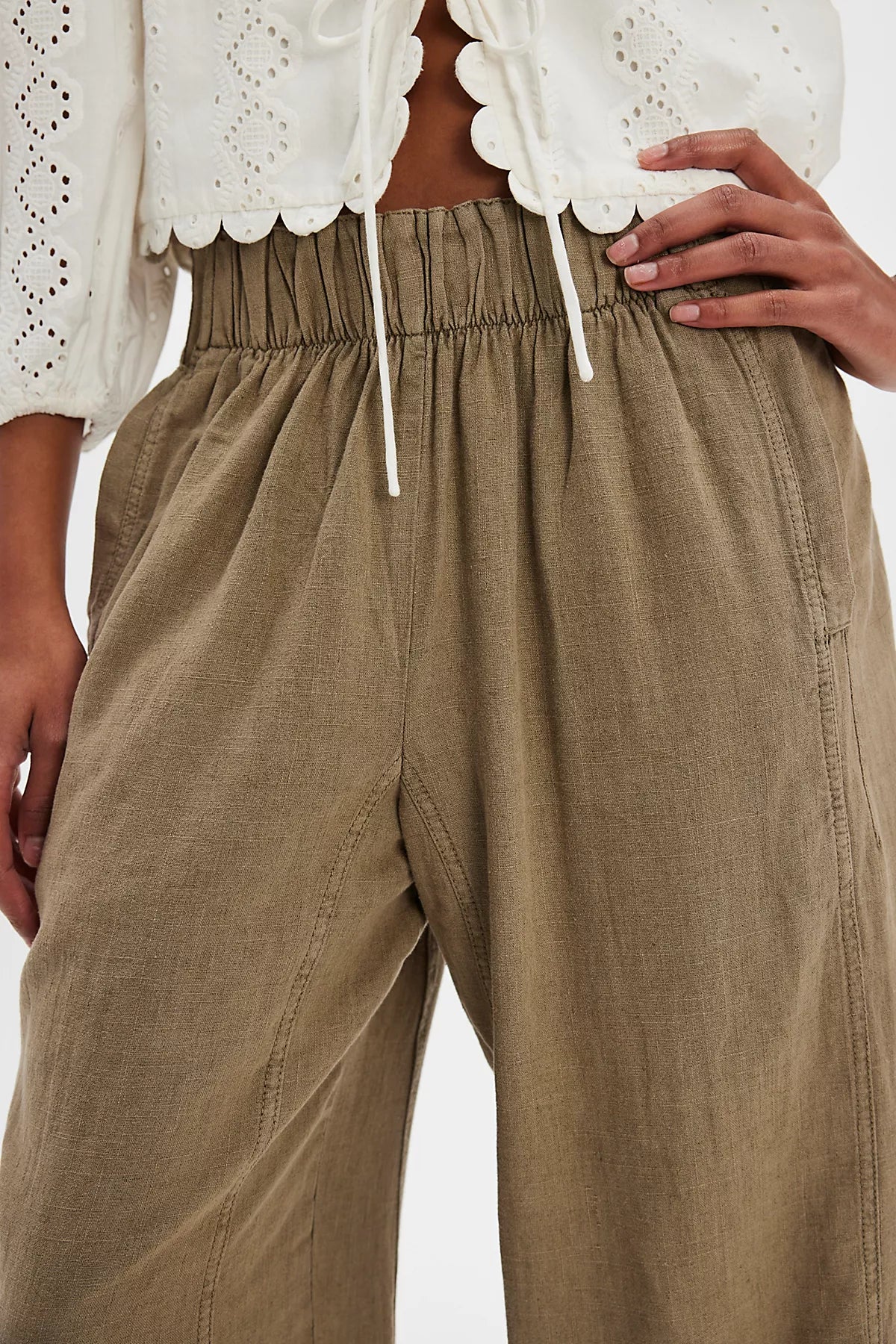 Day's End Linen Pull-On Pants