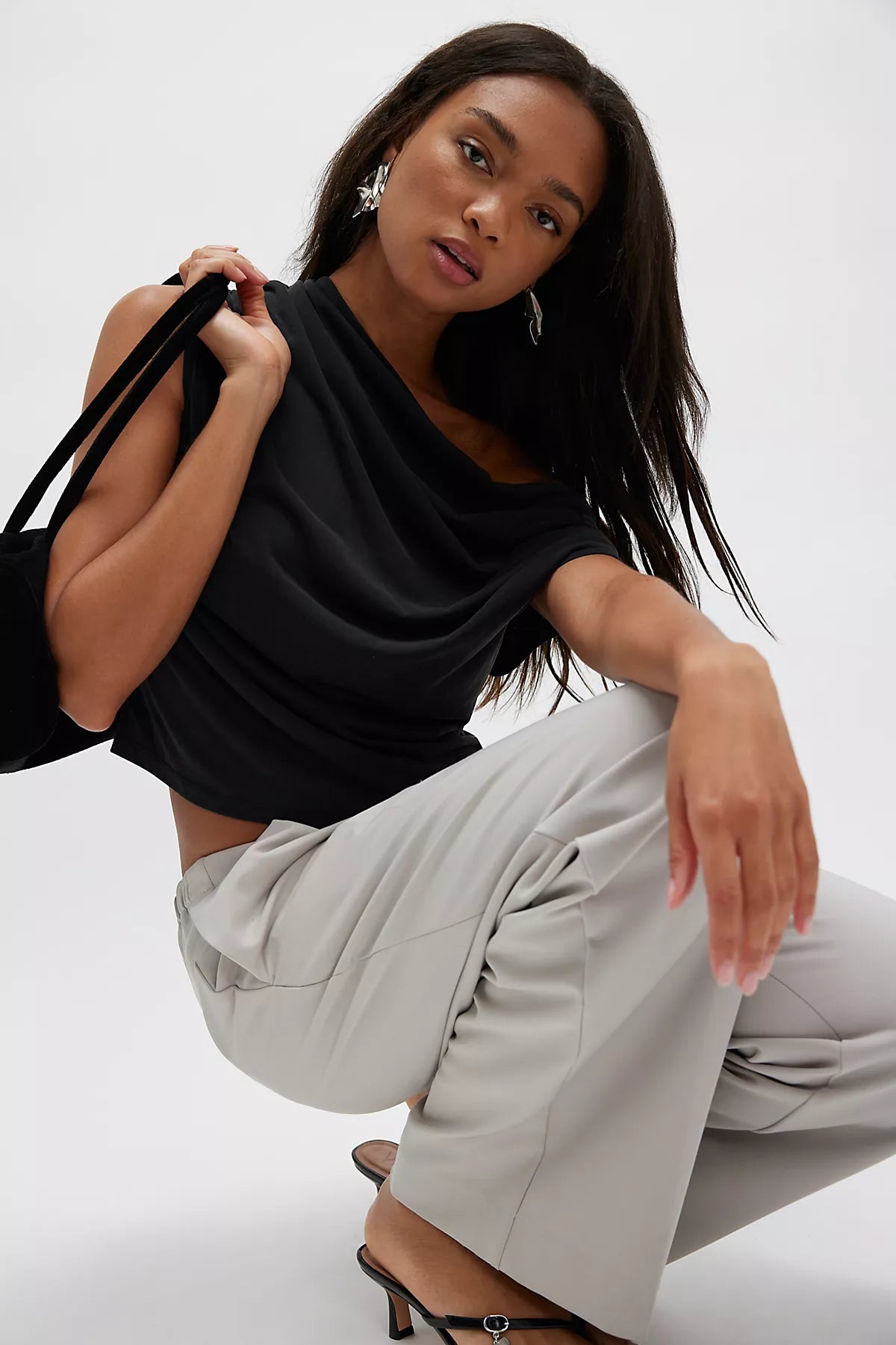Blake Off-The-Shoulder Draped Top
