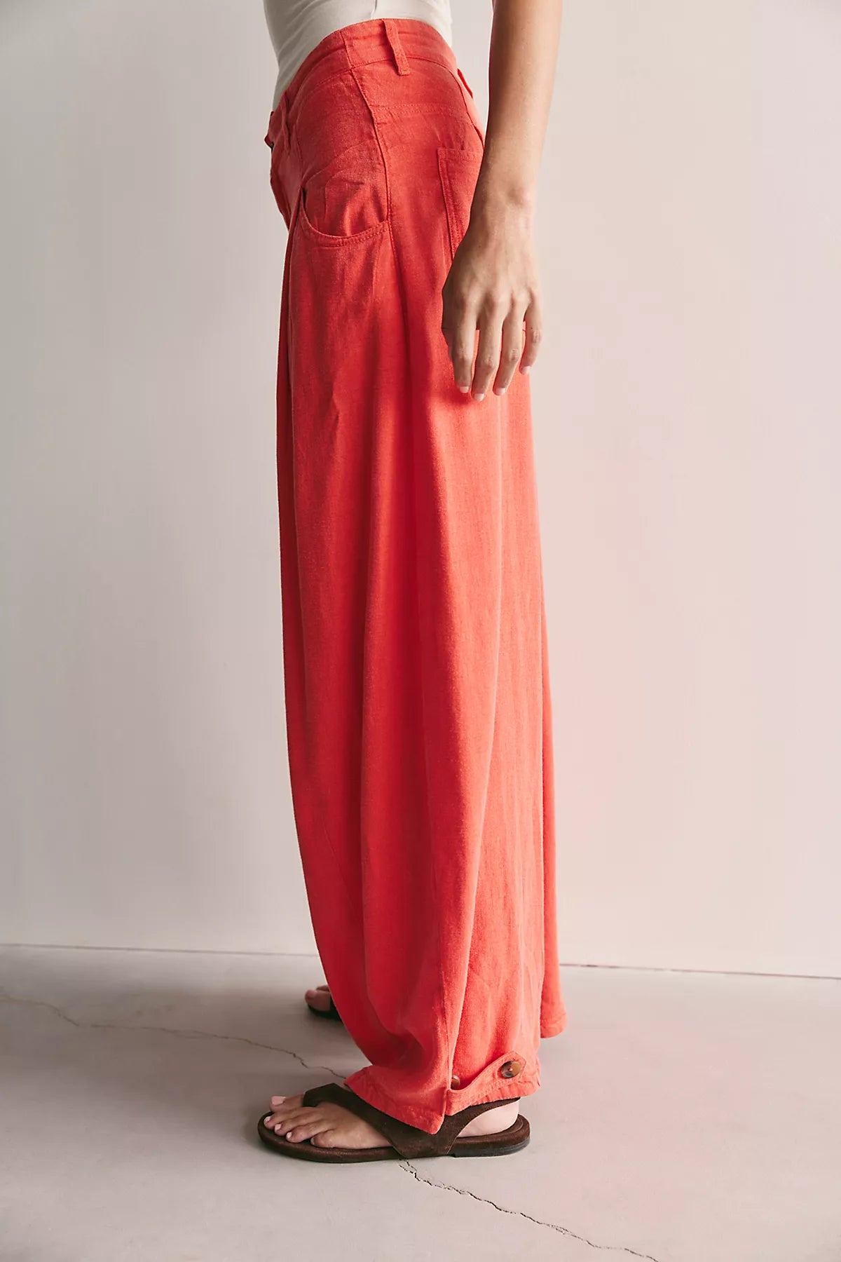 About It Baggy Linen Trousers