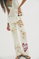 FP X Juliet Johnstone Hand-Painted Tennessee Low-Rise Boyfriend Jeans